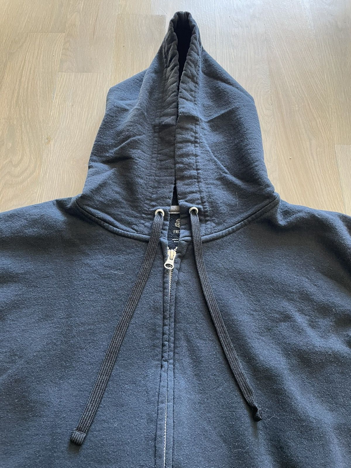 Fruit Of The Loom Black YKK Zip Up Jacket Size US XL / EU 56 / 4 - 2 Thumbnail