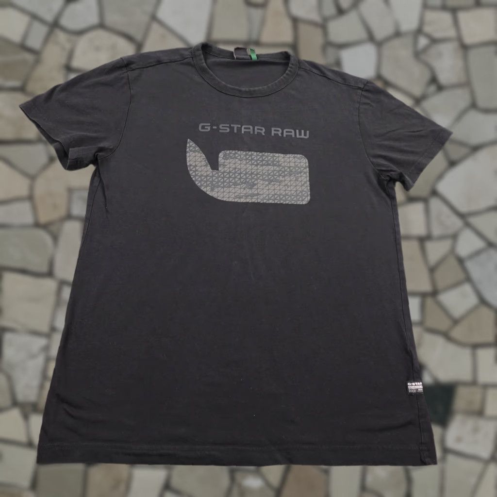 G-Star G Star Raw Shirt Mens Large Black Graphic 07 R T SIS Logo Graphic Short Sleeve Size US L / EU 52-54 / 3 - 1 Thumbnail