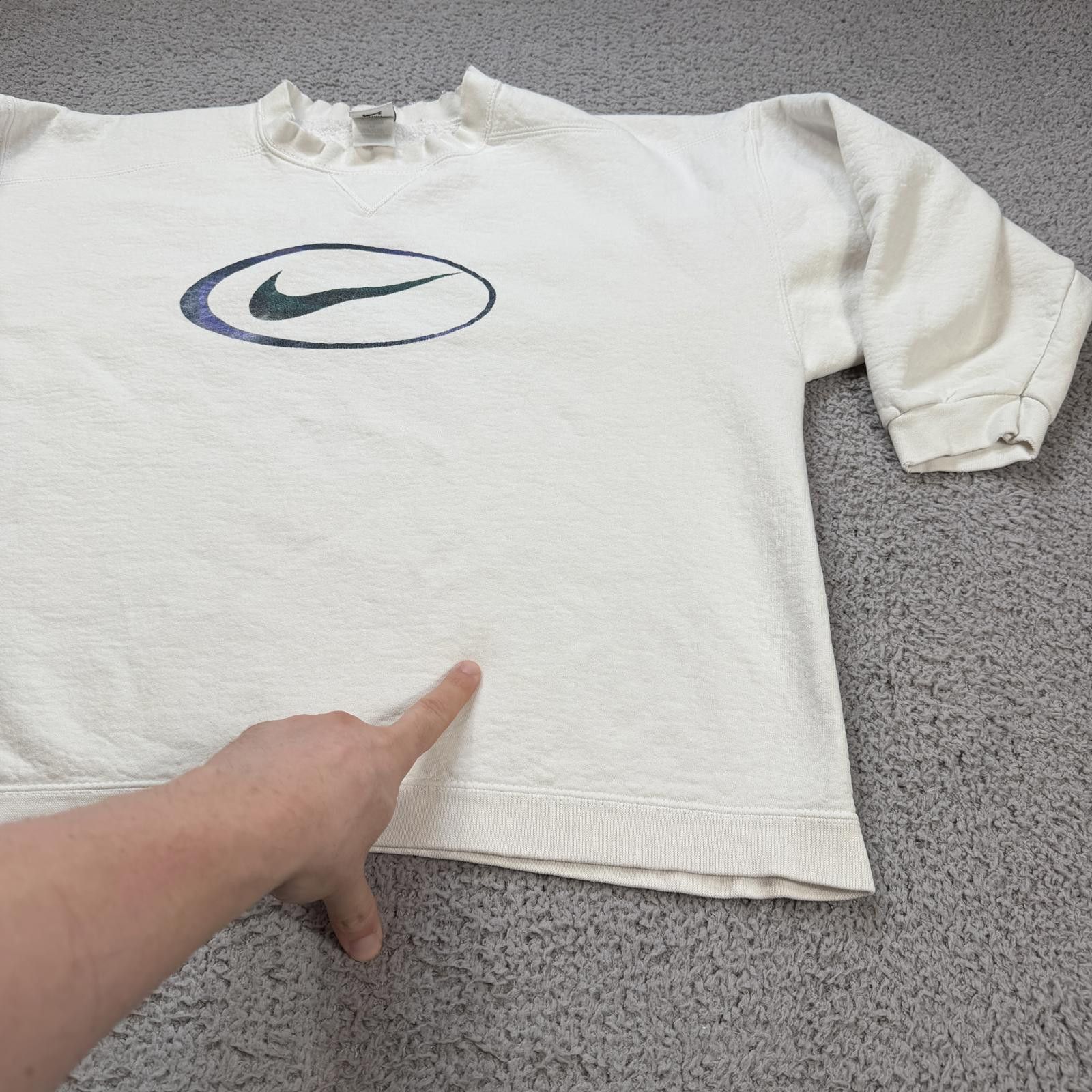 Nike Vintage Nike 90s Center Swoosh Crewneck Sweatshirt Made USA Size US L / EU 52-54 / 3 - 8 Thumbnail