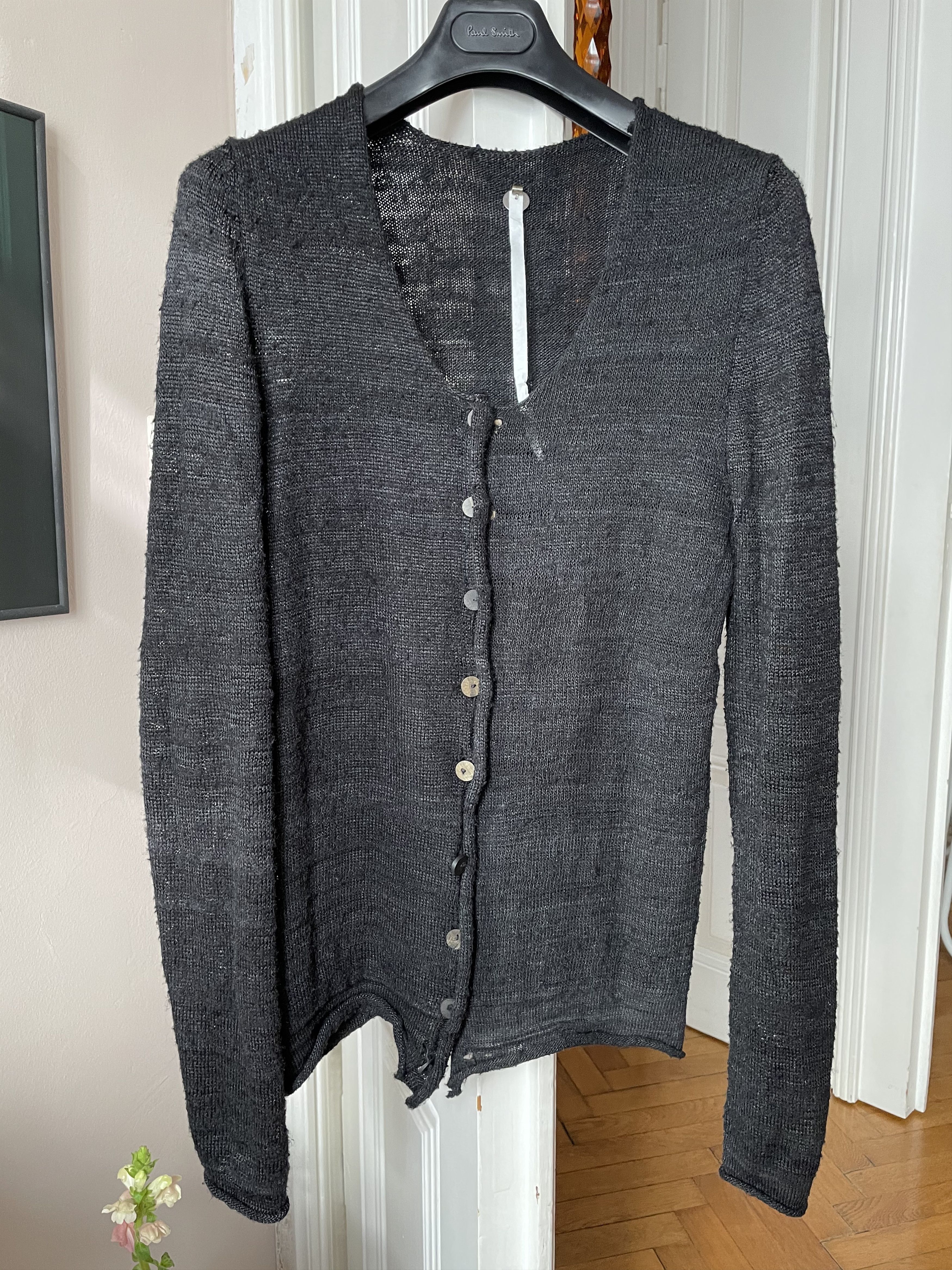 Label Under Construction LABEL UNDER CONSTRUCTION HANDSPUN SILK CARDIGAN SIZE-M Size US M / EU 48-50 / 2 - 4 Thumbnail