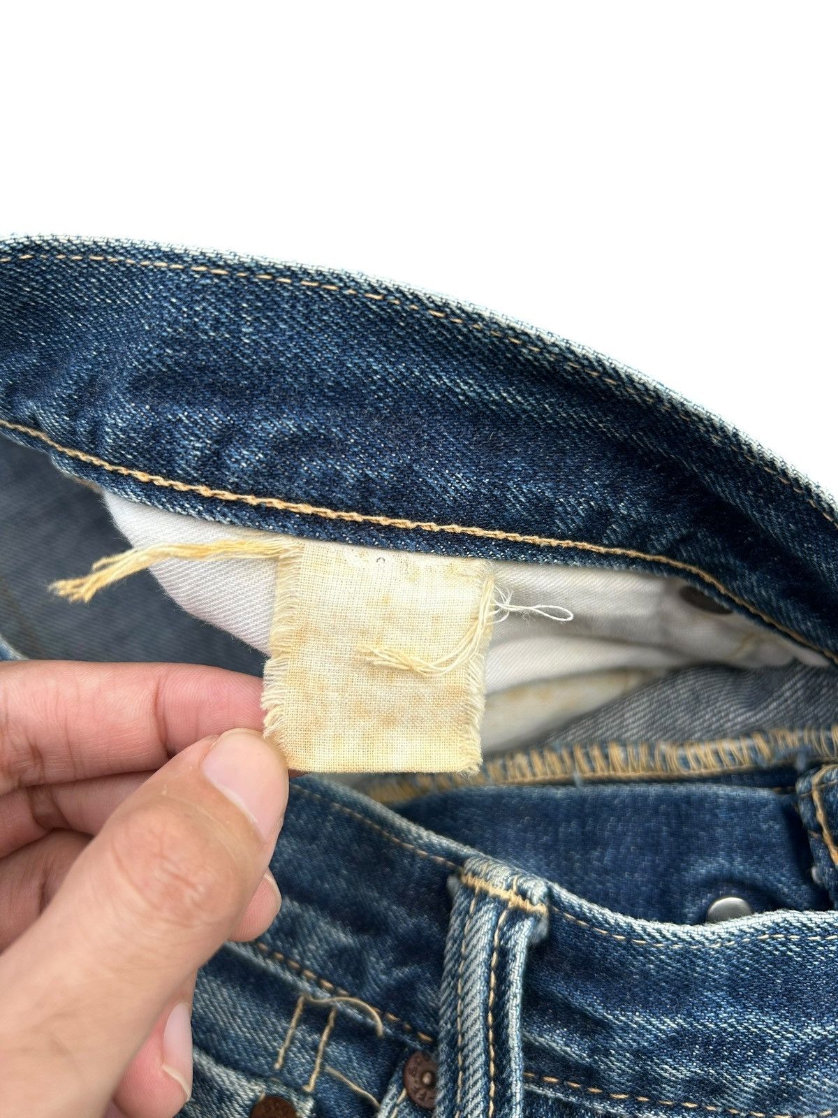 Kapital Vintage Skull Fab Four Alchemist Selvedge Repair Denim jeans Size US 33 - 9 Thumbnail