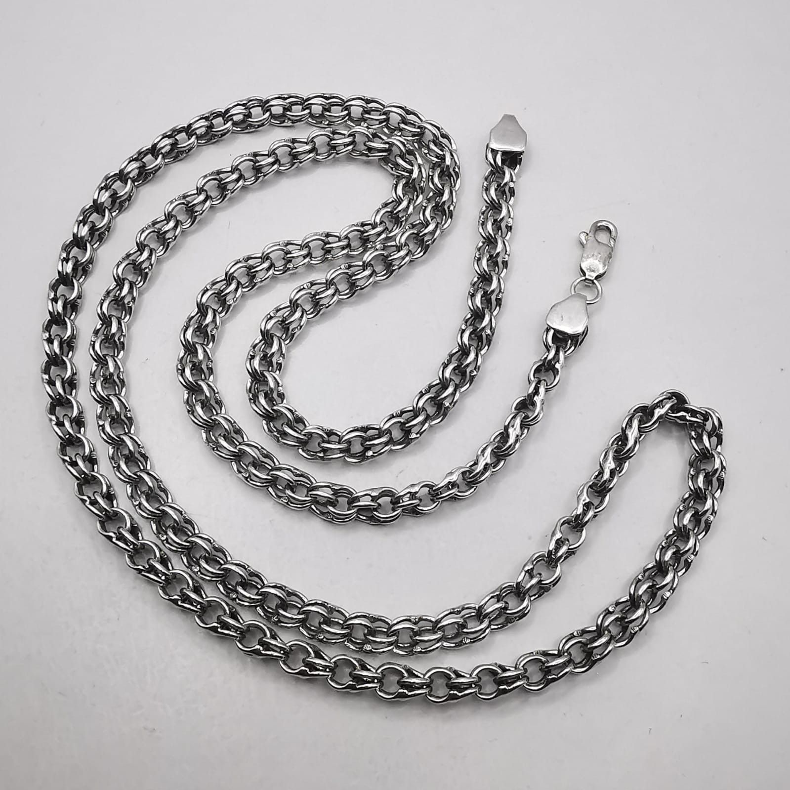 Sterling Silver × Vintage Vintage Jewelry Chain, 925 Sterling Silver, Signed 32,55g Size ONE SIZE - 1 Thumbnail