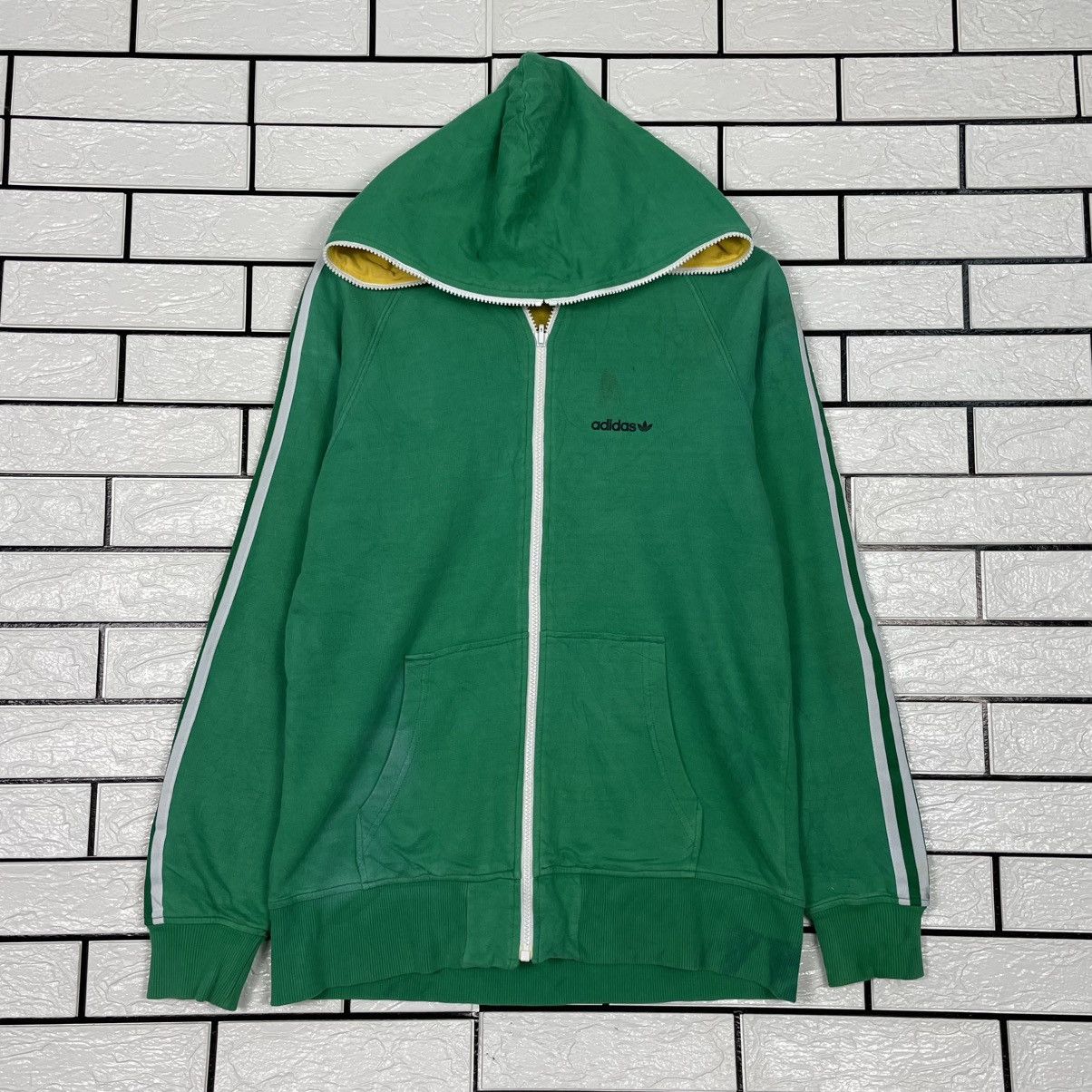 Adidas Adidas Color Block Reversible Zipper Hoodie Jacket Size US S / EU 44-46 / 1 - 1 Thumbnail
