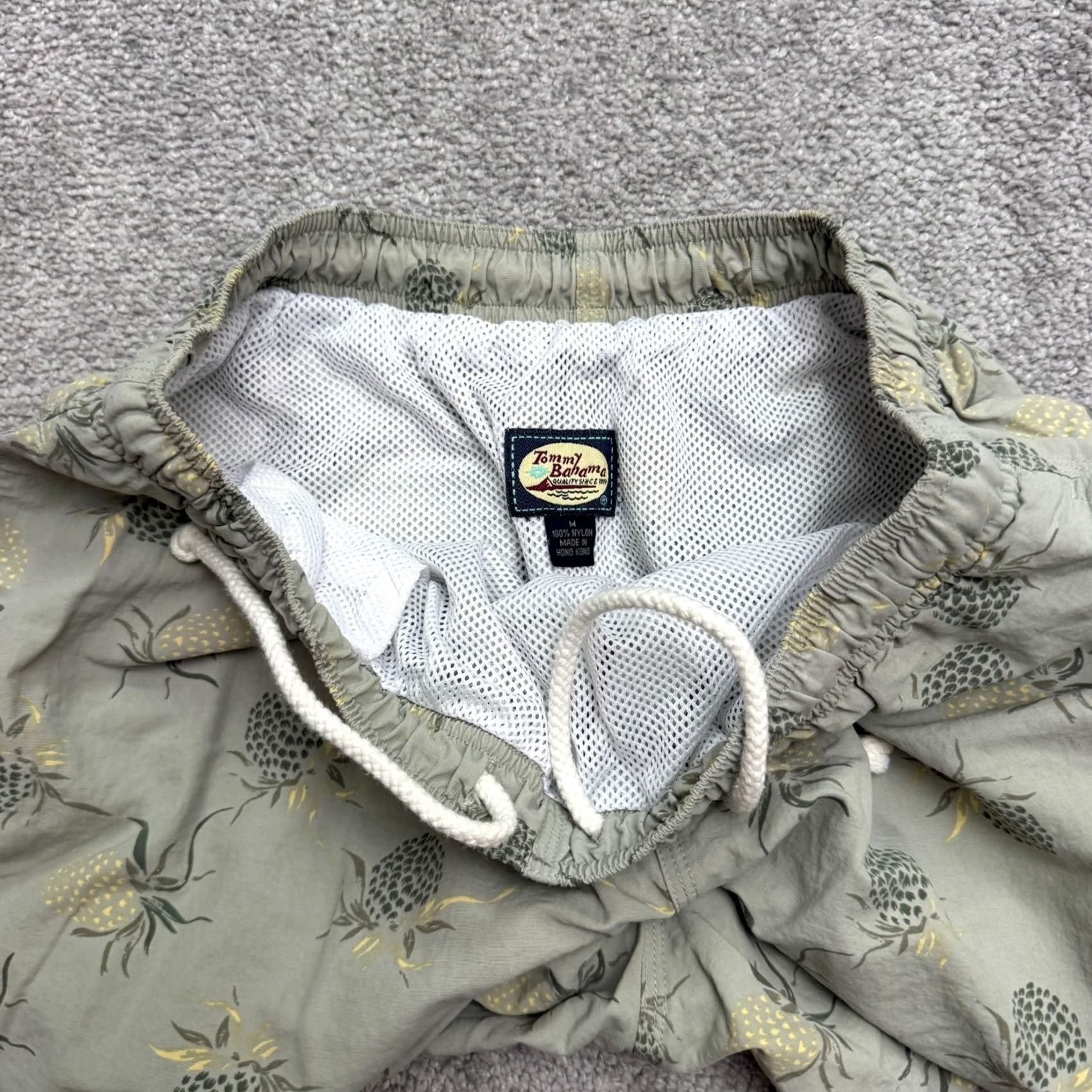 Tommy Bahama Tommy Bahama Swim Trunks Board Shorts Mens Medium Gray Y2K Pineapple Vintage Size US 31 - 7 Thumbnail