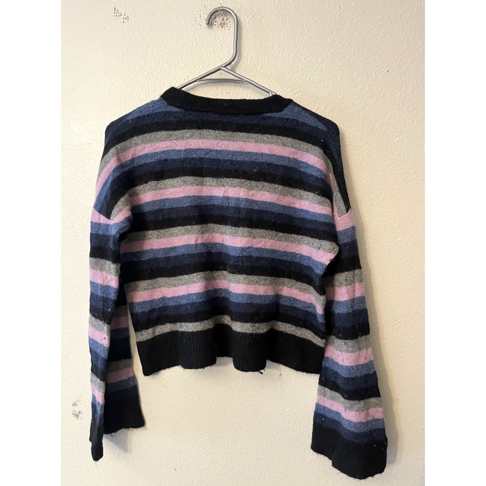 Madewell Madewell Cardif Striped Crewneck Sweater XXS Women Multicolor Crew Neck Pullover Size XXS / US 00 / IT 34 - 3 Thumbnail