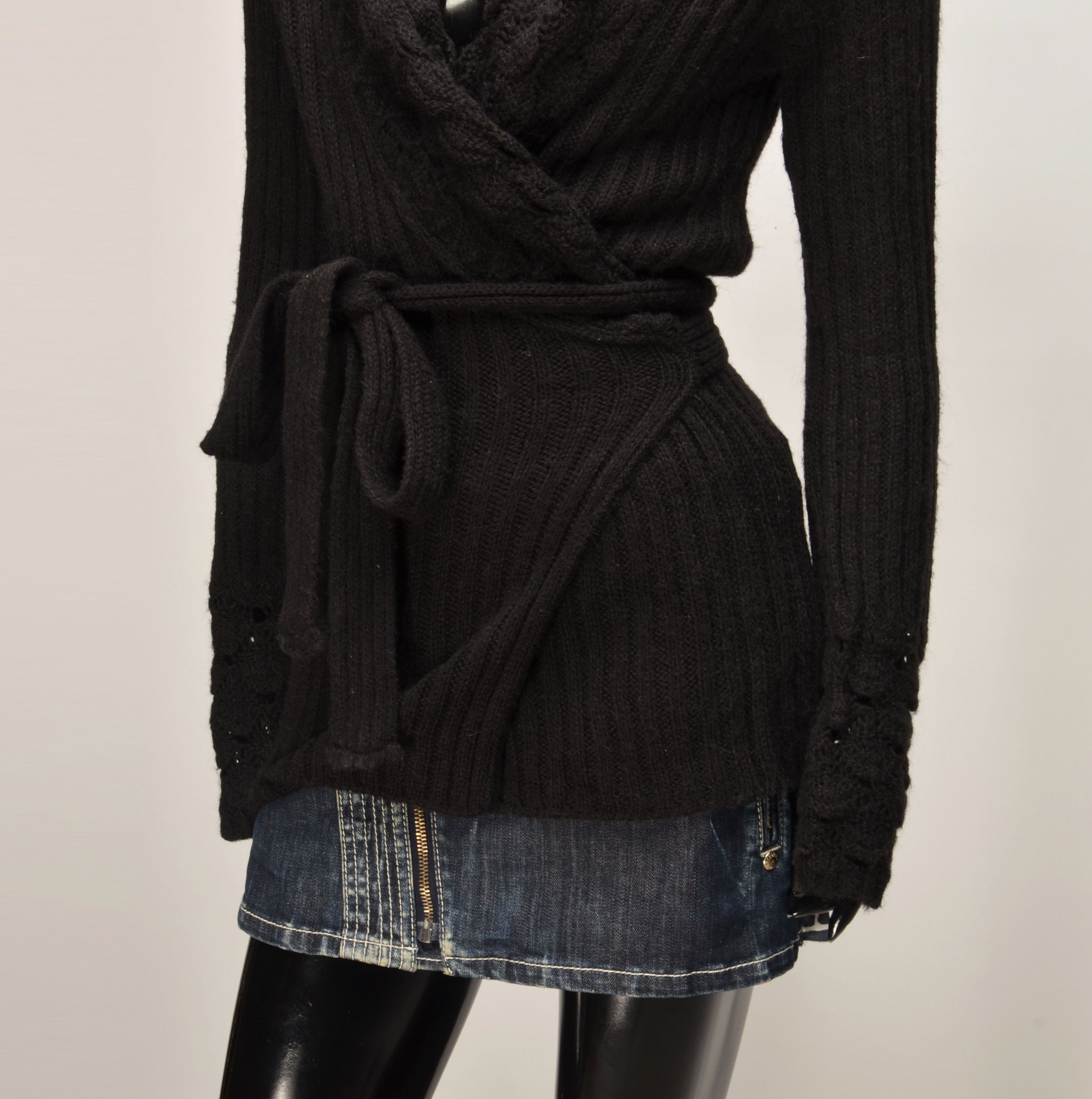 Morgan De Toi Vintage Morgan de Toi Y2K Mohair Blend Wrap Cardigan Size S / US 4 / IT 40 - 3 Thumbnail