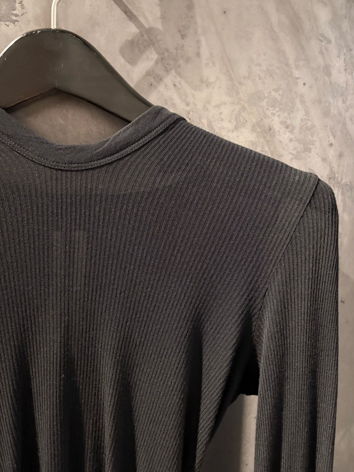 Rick Owens RICK OWENS CROPPED RIB KNIT TEE Size S / US 4 / IT 40 - 3 Thumbnail