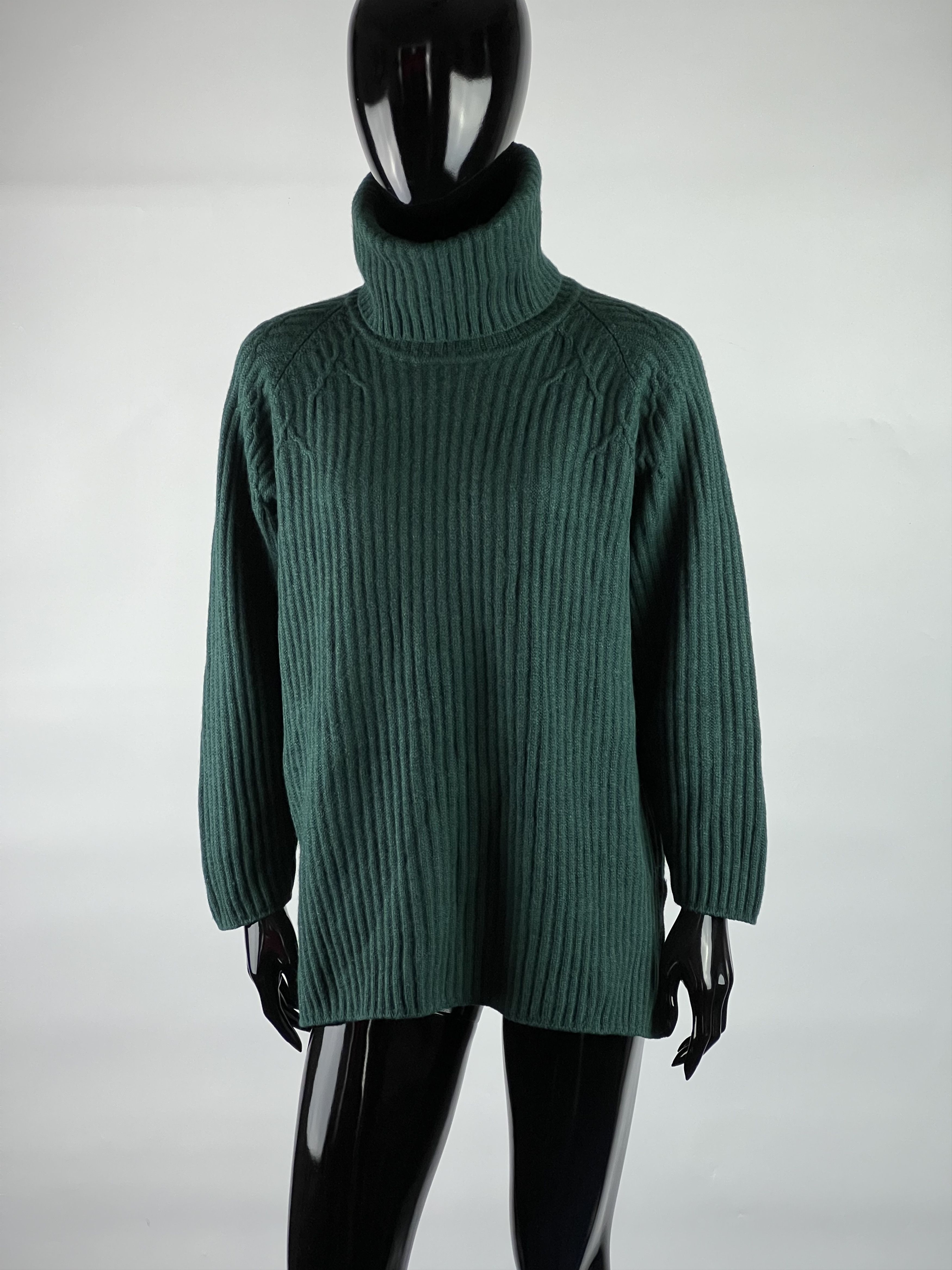 Other Le Tricot Longhin Perugia Turtleneck Ribbed Sweater Knitted Size S / US 4 / IT 40 - 1 Thumbnail