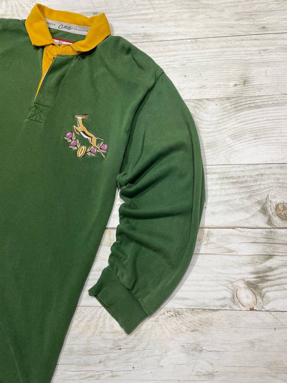 Cotton Traders Vintage Cotton Traders Rugby South Africa Long Sleeve Faded Size US S / EU 44-46 / 1 - 2 Thumbnail