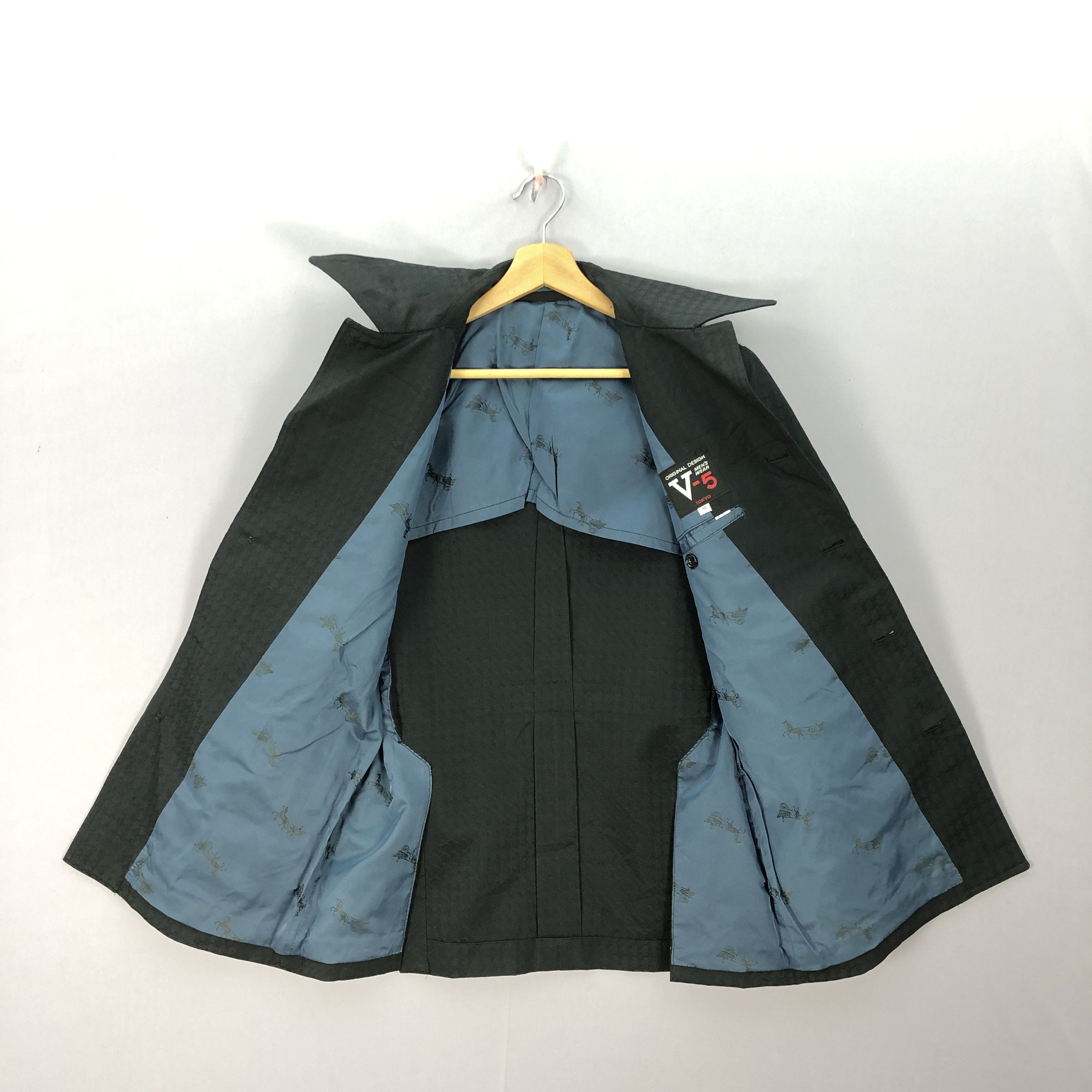 Japanese Brand × Vintage Vintage V5 Japanese Brand Coat Houndstooth Jacket Size US M / EU 48-50 / 2 - 6 Thumbnail