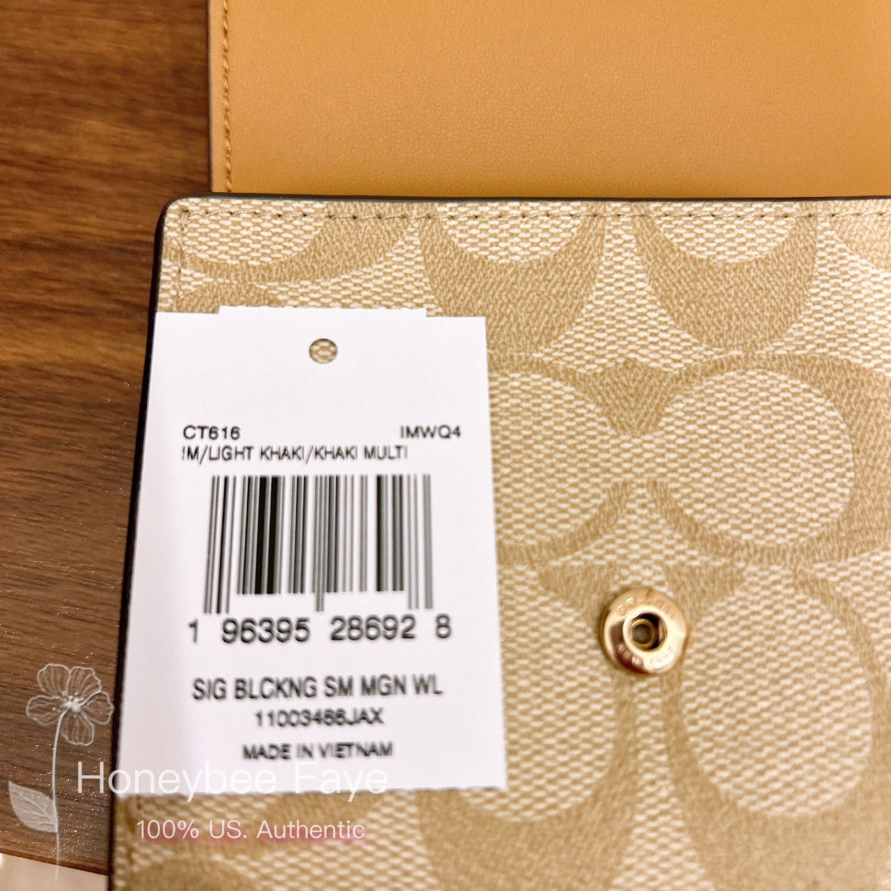 Coach Small Morgan Wallet In Blocked Signature Canvas CT616 Size ONE SIZE - 4 Thumbnail