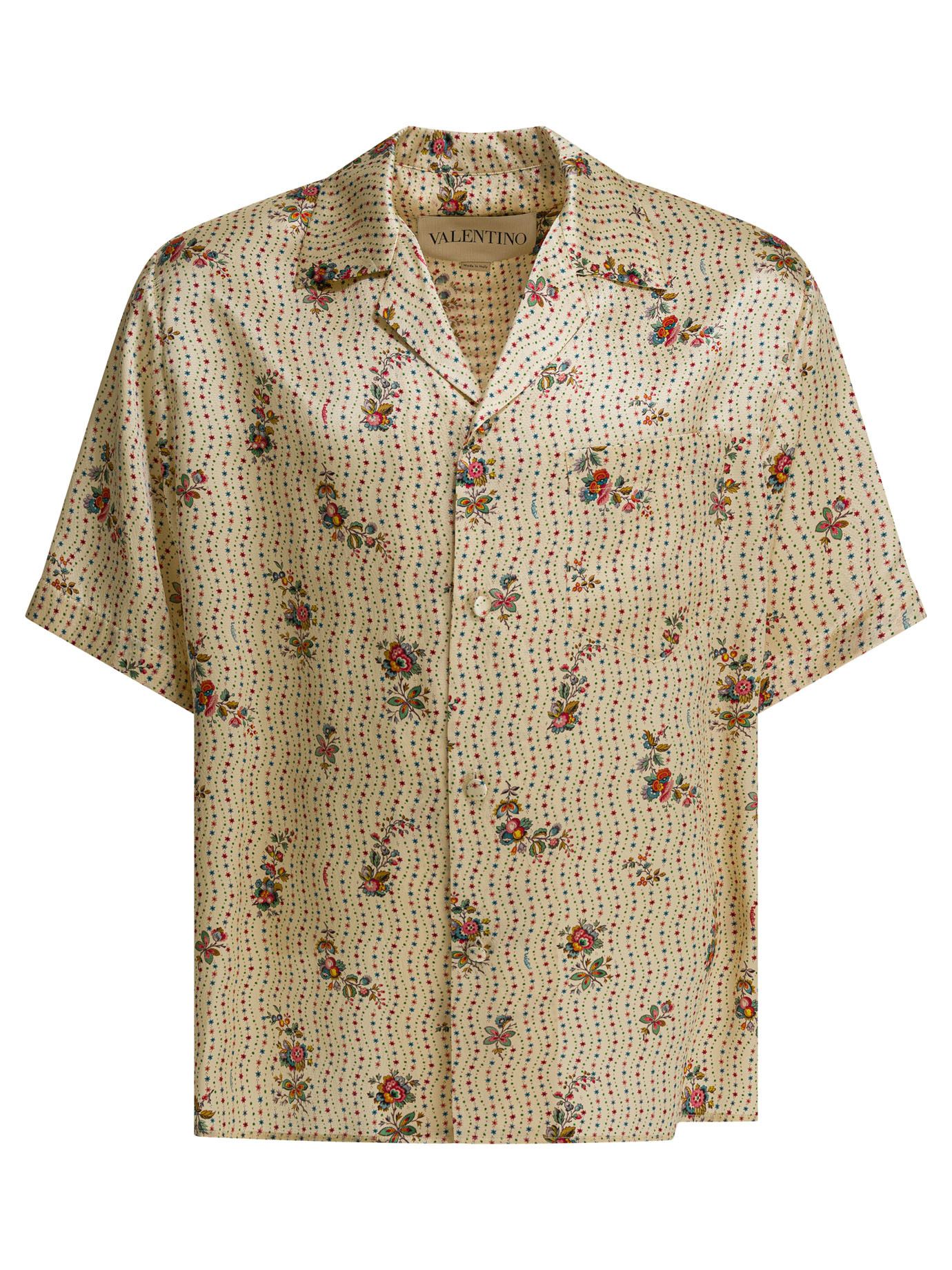 Valentino Silk Bowling Shirt Size US M / EU 48-50 / 2 - 1 Thumbnail