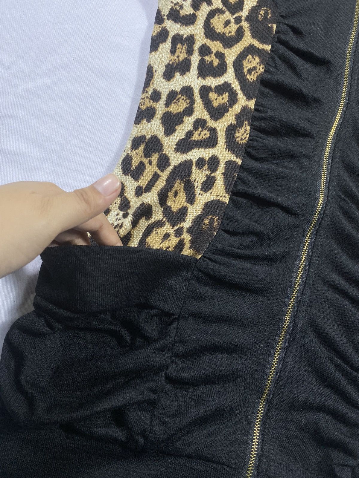 Japanese Brand Japanese ReMix Leopart Fur zip Hoodie Lgb Style Size US S / EU 44-46 / 1 - 9 Thumbnail