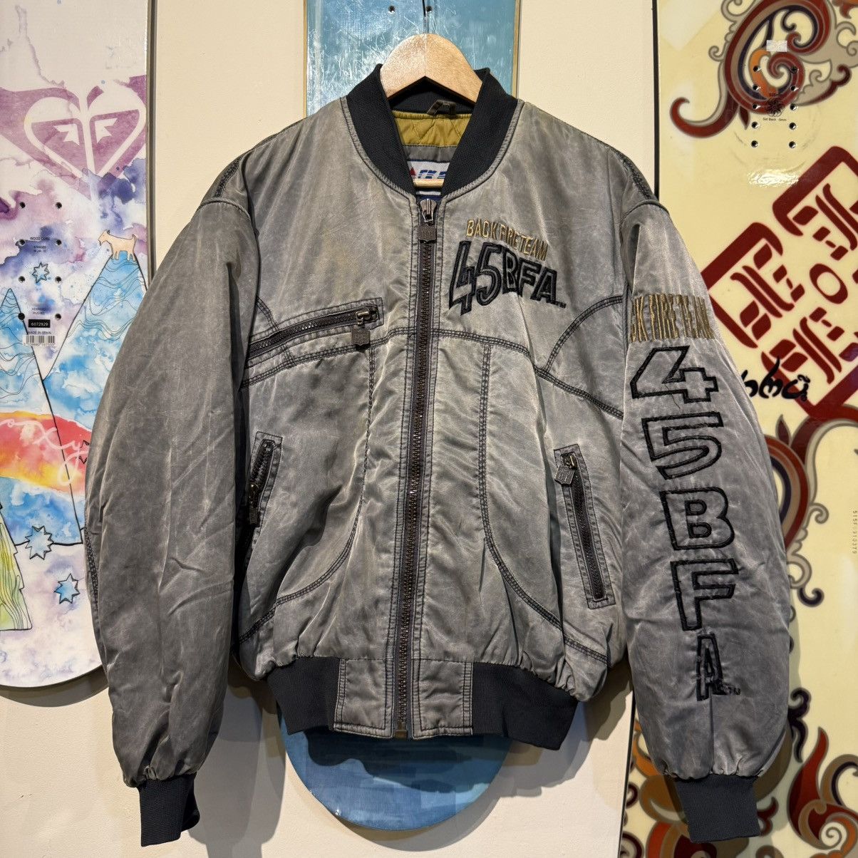 Japanese Brand × Vintage Vintage Back Fire Bomber Jacket Size US M / EU 48-50 / 2 - 1 Thumbnail