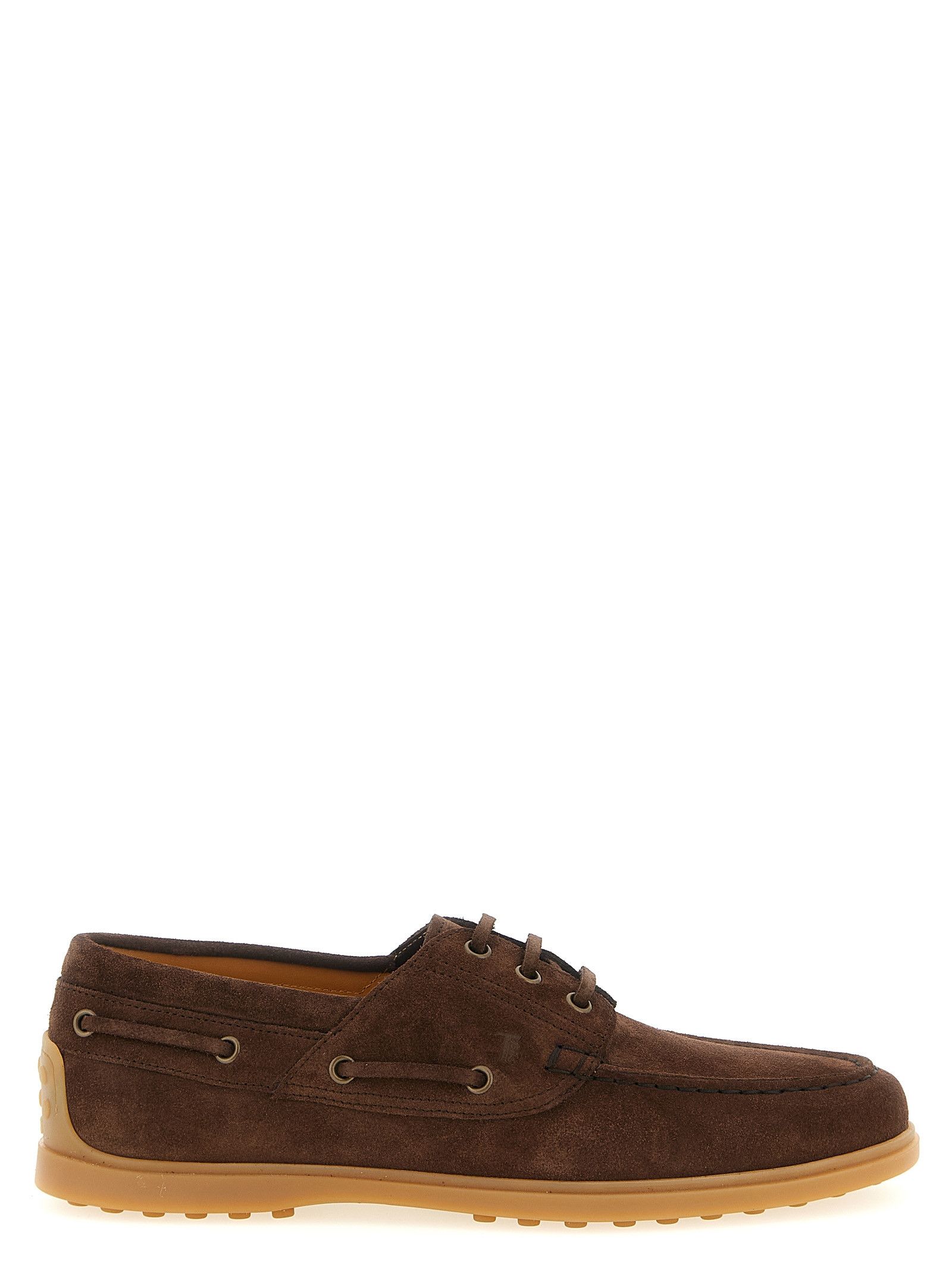 Suede boat shoe