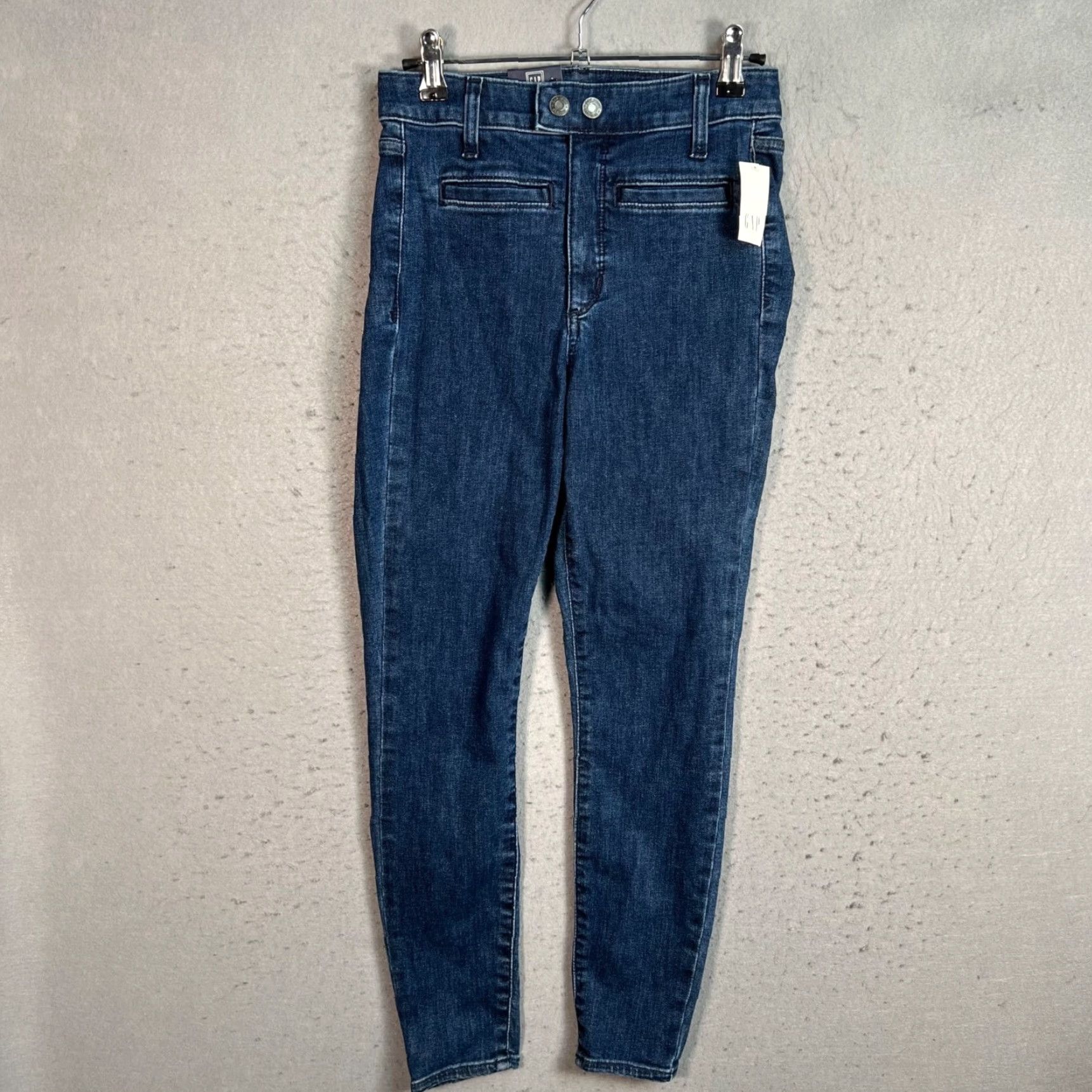 Gap Gap Jeans Womens Size 26 2P Universal Mid Rise Jegging Denim Blue Stretch Shirt? Size 26" / US 2 / IT 38 - 2 Thumbnail