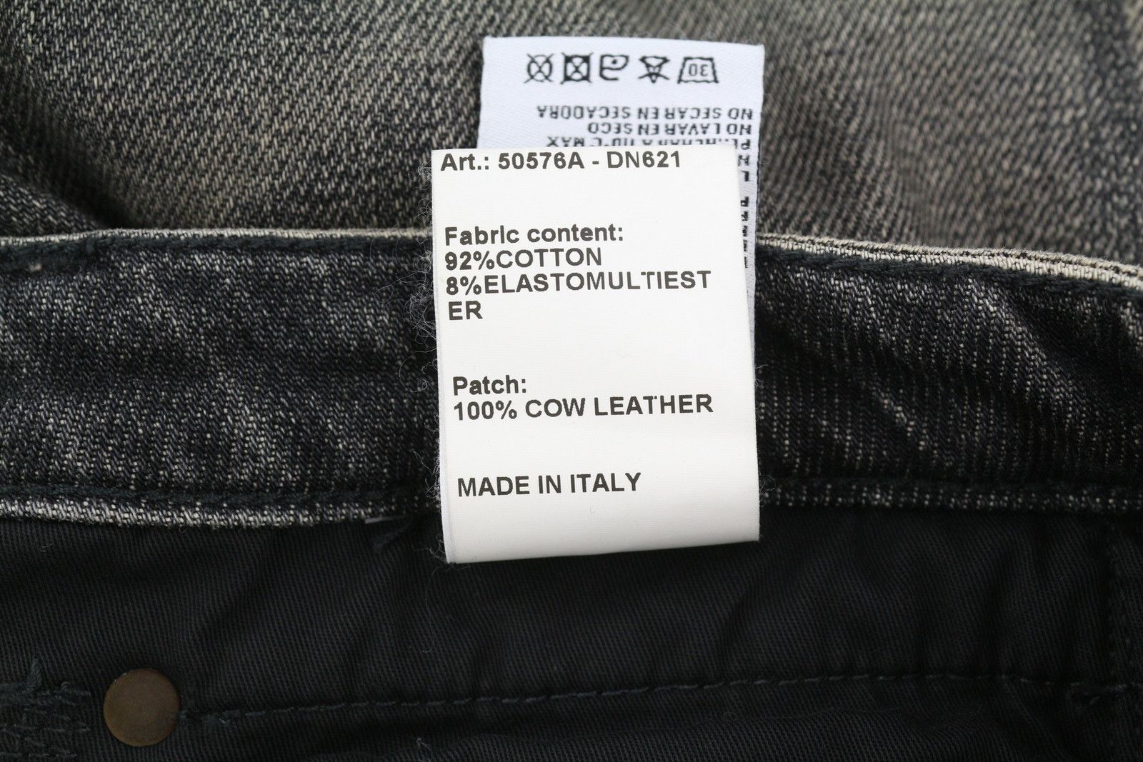 R13 TOBI SLIM 27 Washed Distress Zip Straight Abbey 84443 Size 27" / US 4 / IT 40 - 11 Thumbnail