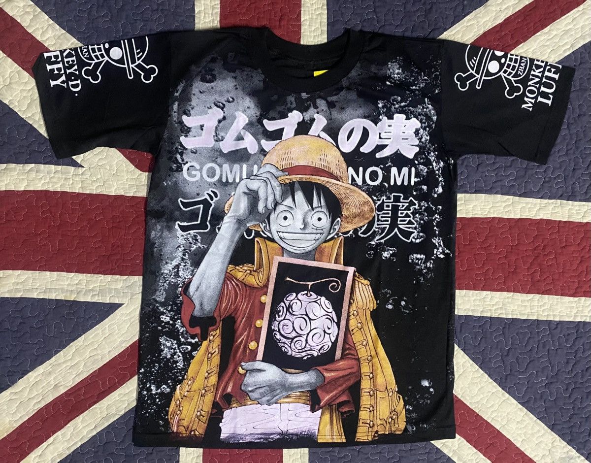 One Piece one piece x anime x gomu gomu x bootleg x ovp x shonen jump Size US L / EU 52-54 / 3 - 1 Thumbnail