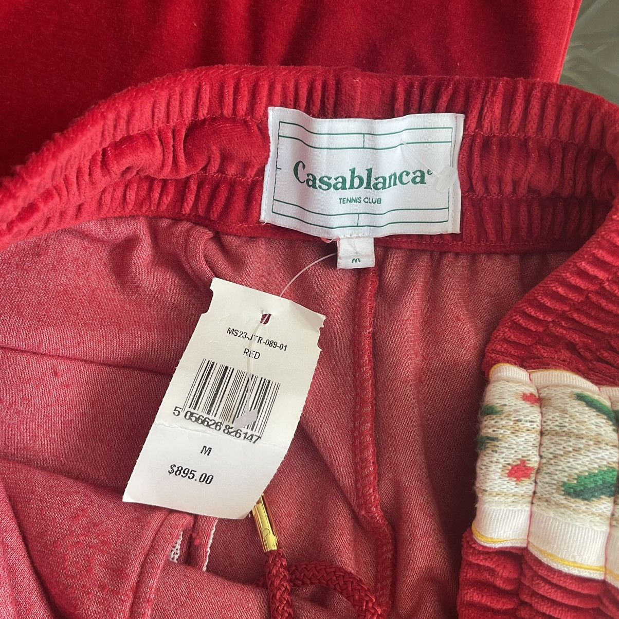 Casablanca Casablanca Tennis Club Logo Patch Striped Track Pants Size US 32 / EU 48 - 3 Thumbnail