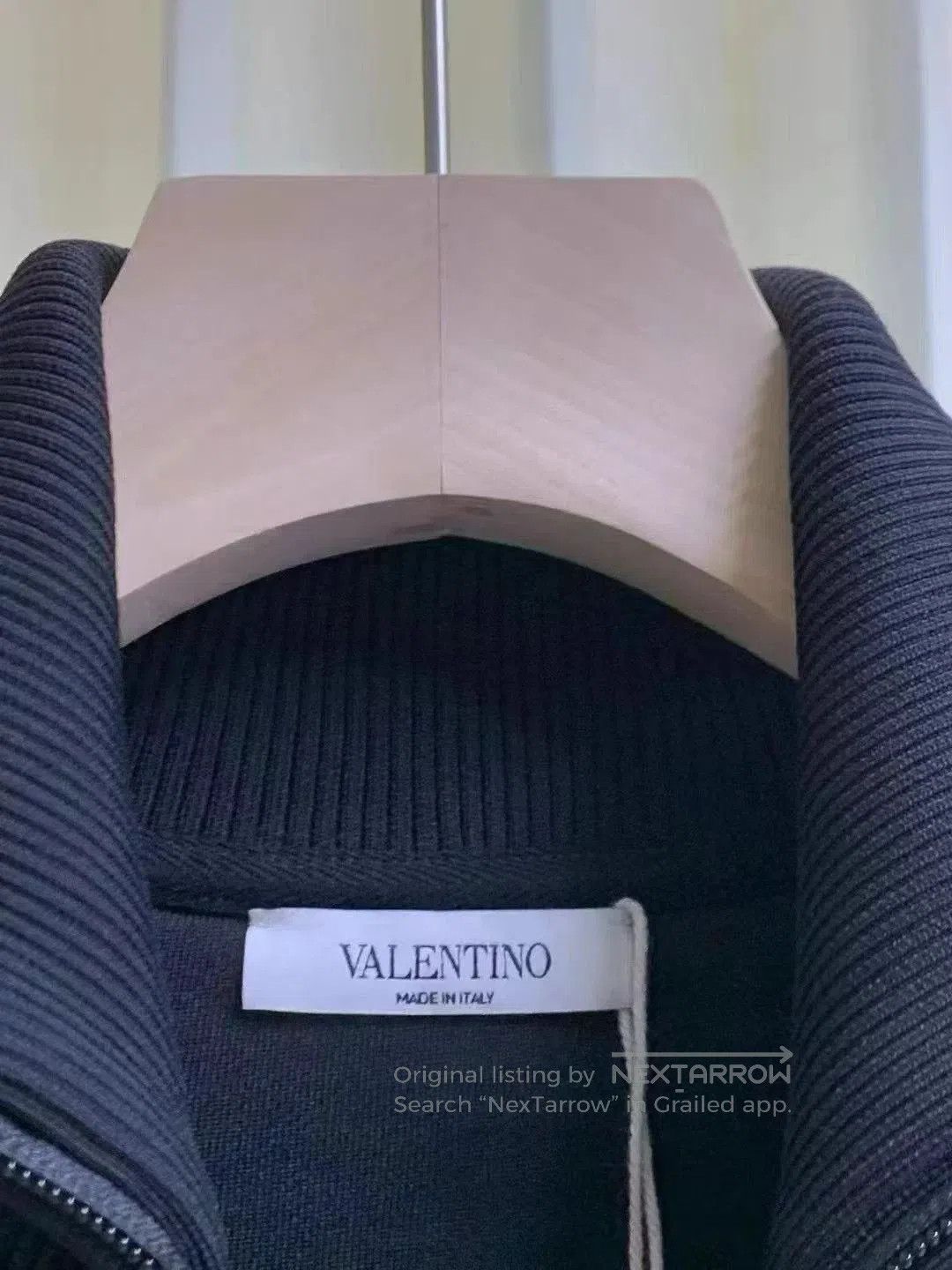 Valentino Black Embroidered Zip-Up Sweatshirt. Size US L / EU 52-54 / 3 - 8 Thumbnail
