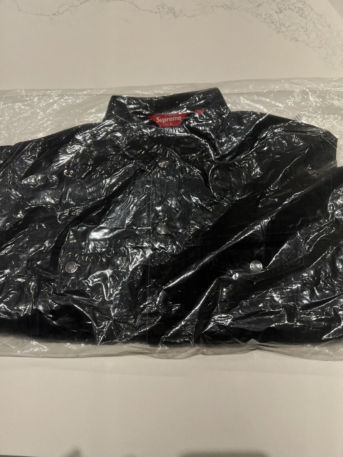 Supreme Supreme Shibori Denim Trucker Jacket Black Large Size US L / EU 52-54 / 3 - 3 Thumbnail