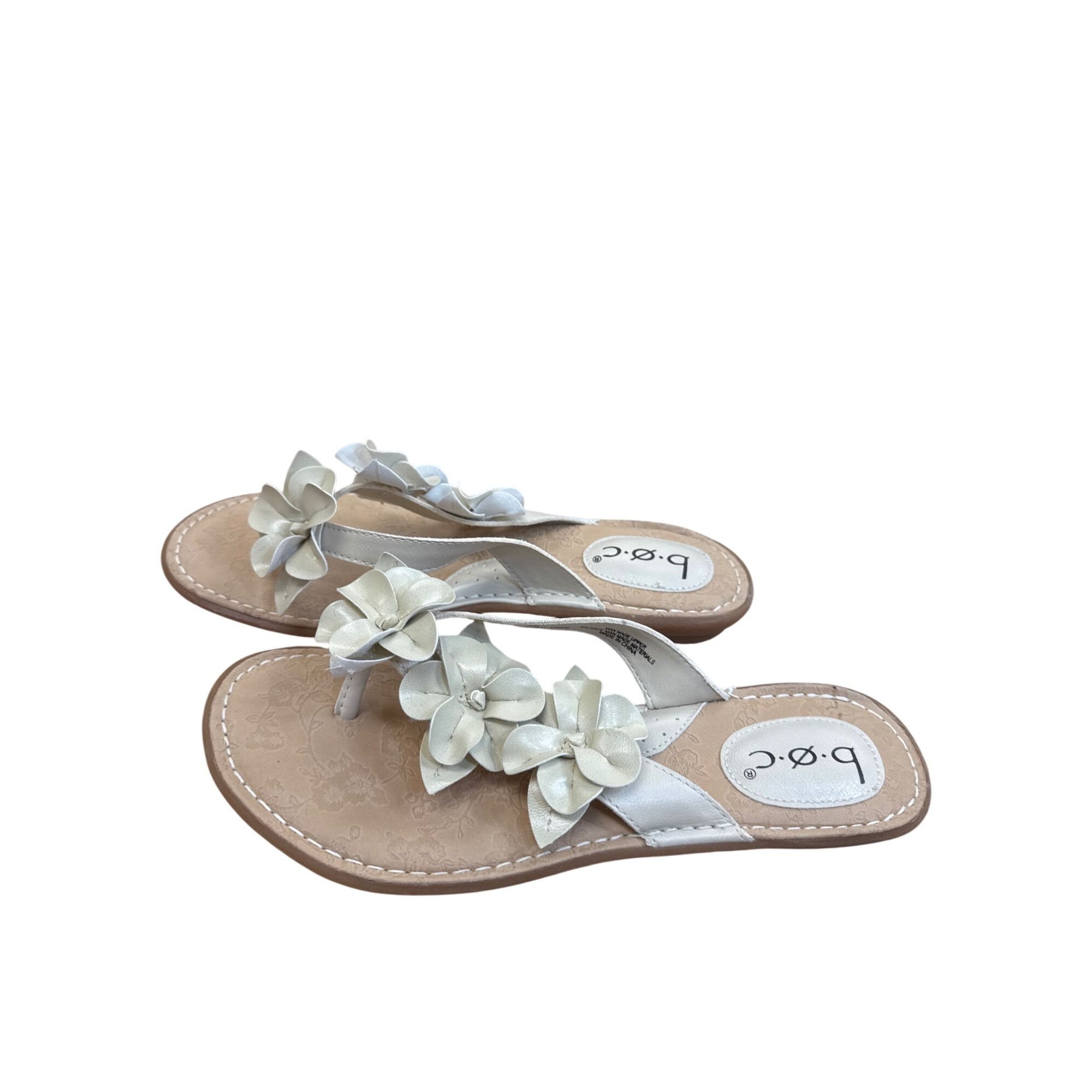 Born B.O.C Womens Light Green & Tan Floral Slip-On Sandals Size 8 Size US 8 / IT 38 - 5 Thumbnail