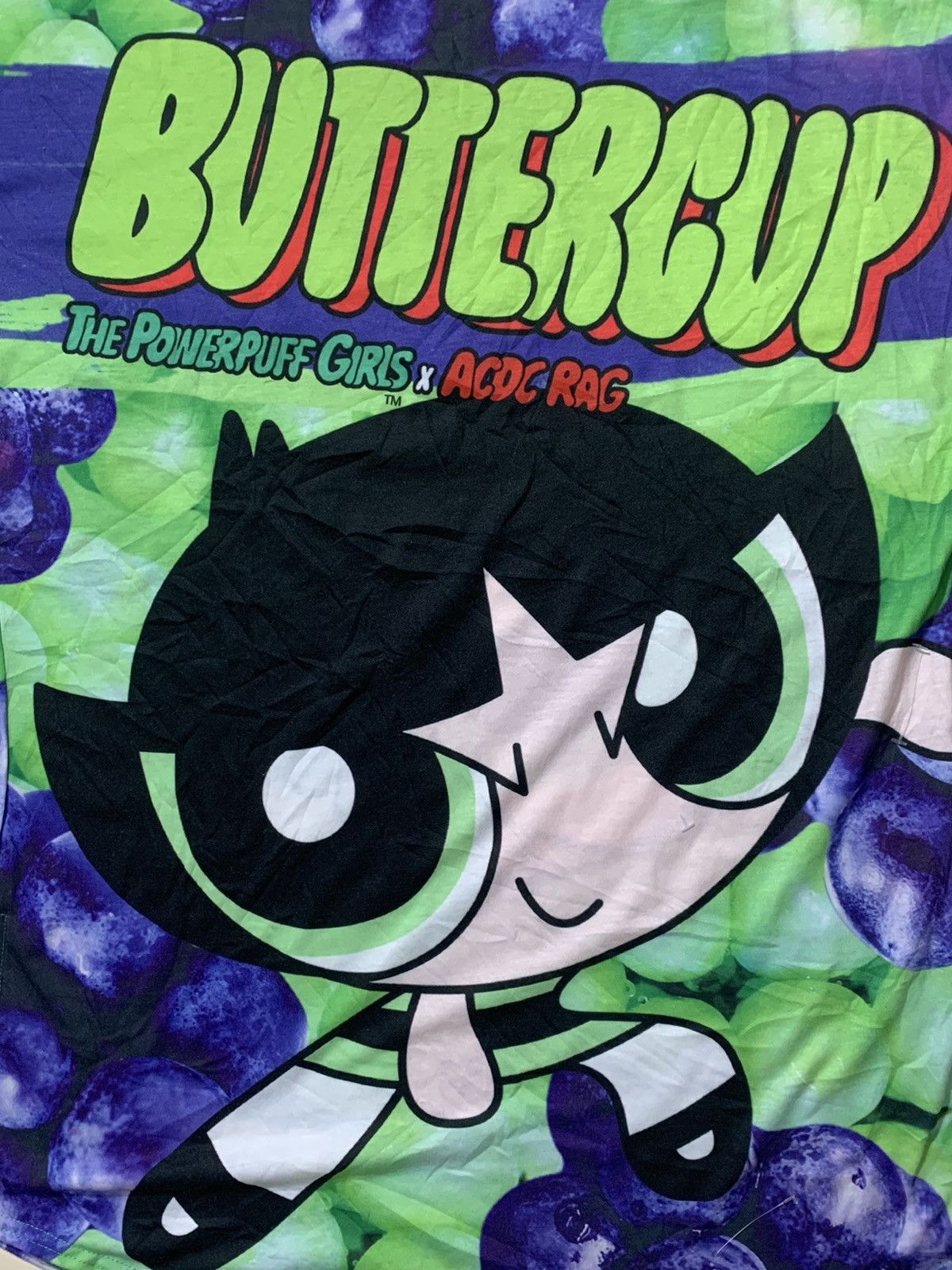 Japanese Brand 2000s ACDC Rag x Powerpuff Girl - Fullprinted Top Size US XL / EU 56 / 4 - 2 Thumbnail