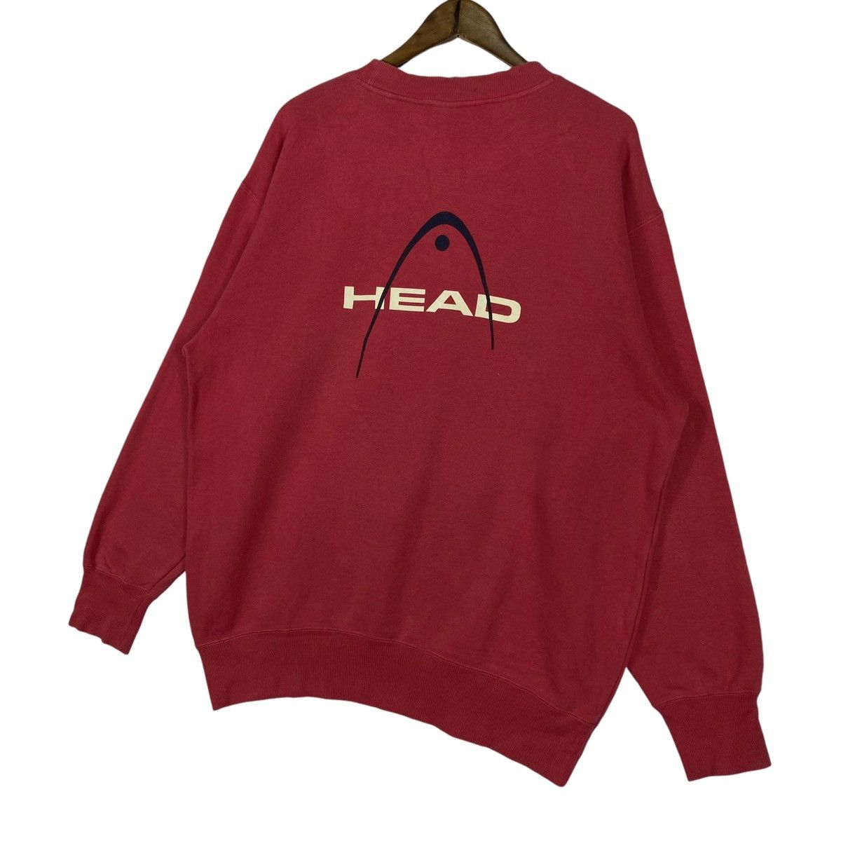 Vintage Vintage HEAD Crewneck Sweatshirt Red Pullover Jumper Size XL Size US XL / EU 56 / 4 - 6 Thumbnail