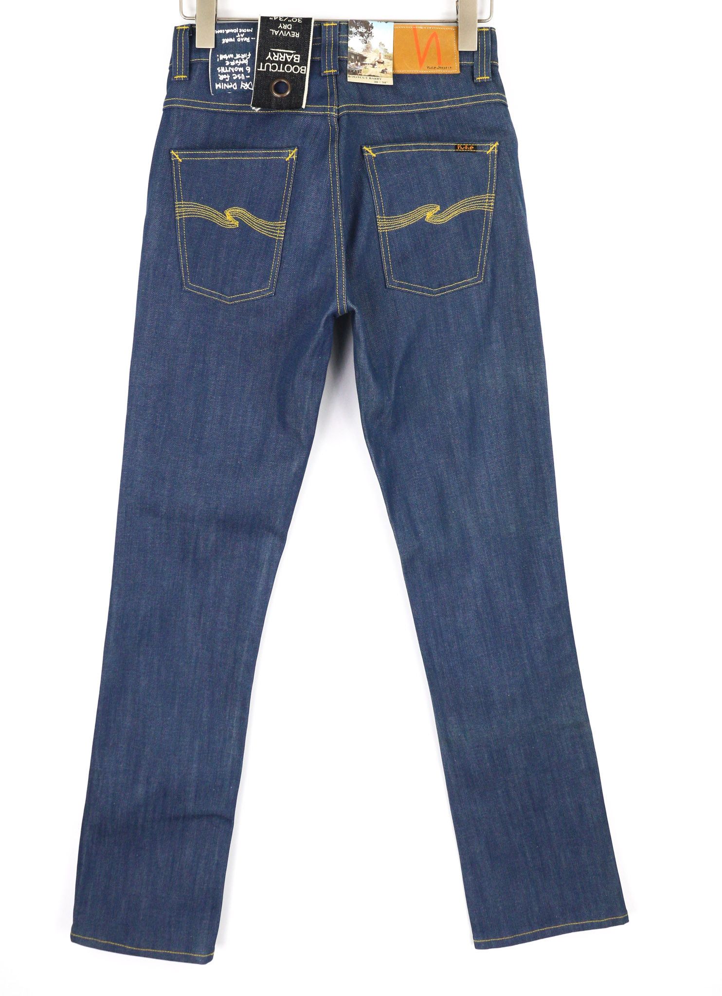 Nudie Jeans BOOTCUT BARR W30/L34 Blue Revival Dry Denim Jeans 81922 Size US 30 / EU 46 - 2 Thumbnail