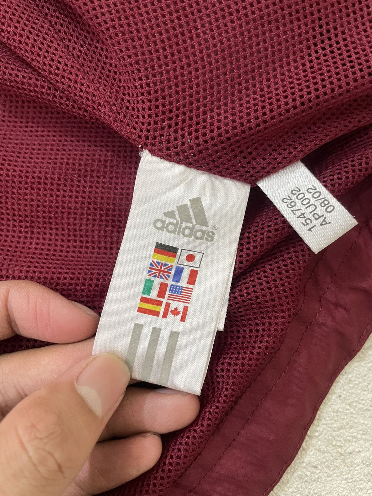 Japanese Brand 00s Adidas Ajax Champions League Windbreaker Jacket Red Y/K Size US XXL / EU 58 / 5 - 7 Thumbnail