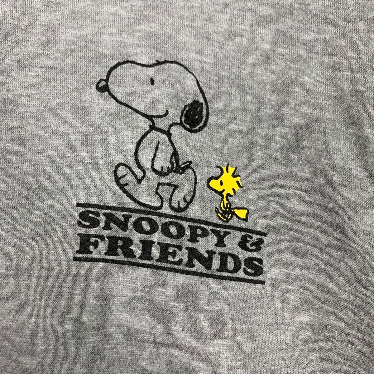 Peanuts PEANUTS Snoopy Sleeve Logo Pullover Hoodies #0773-C35 Size US L / EU 52-54 / 3 - 11 Thumbnail