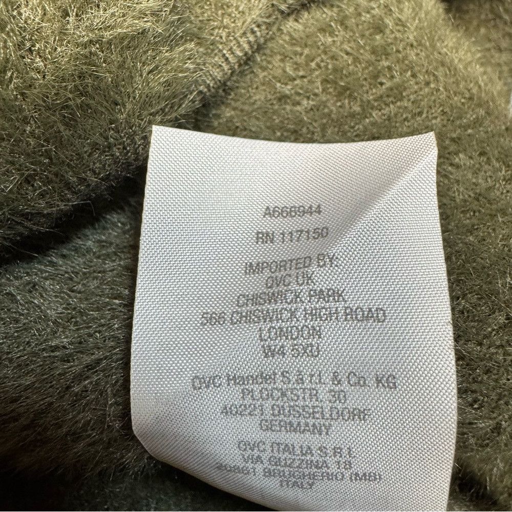 Other New Belle by Kim Gravel Fuzzy Olive Fuzzy Shirt Jacket Shac Size S / US 4 / IT 40 - 8 Thumbnail