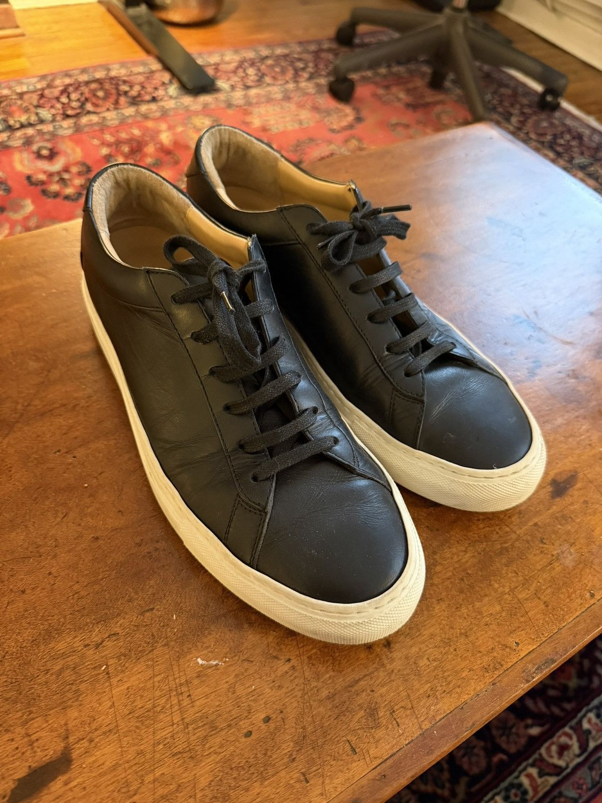 Koio Koio Capri Black Leather Sneakers – Size 43 Size US 10 / EU 43 - 1 Thumbnail
