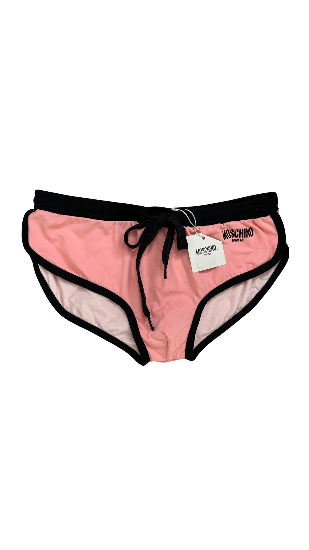 Image of Moschino 5-5 NWT Men's Speedo Logo S Us 30 / Eu 46 in Pink Black