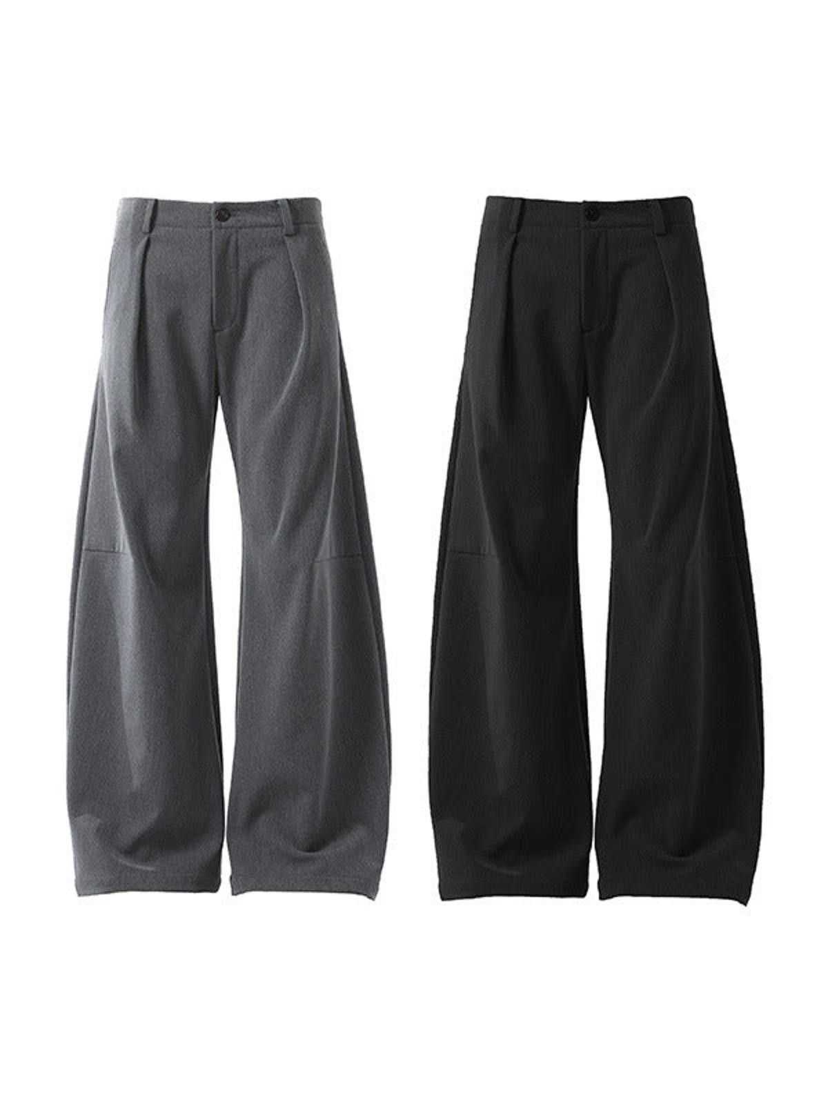 Vintage Gray Wide Leg Casual Pants, Relaxed Fit Trousers Size US 32 / EU 48 - 5 Thumbnail