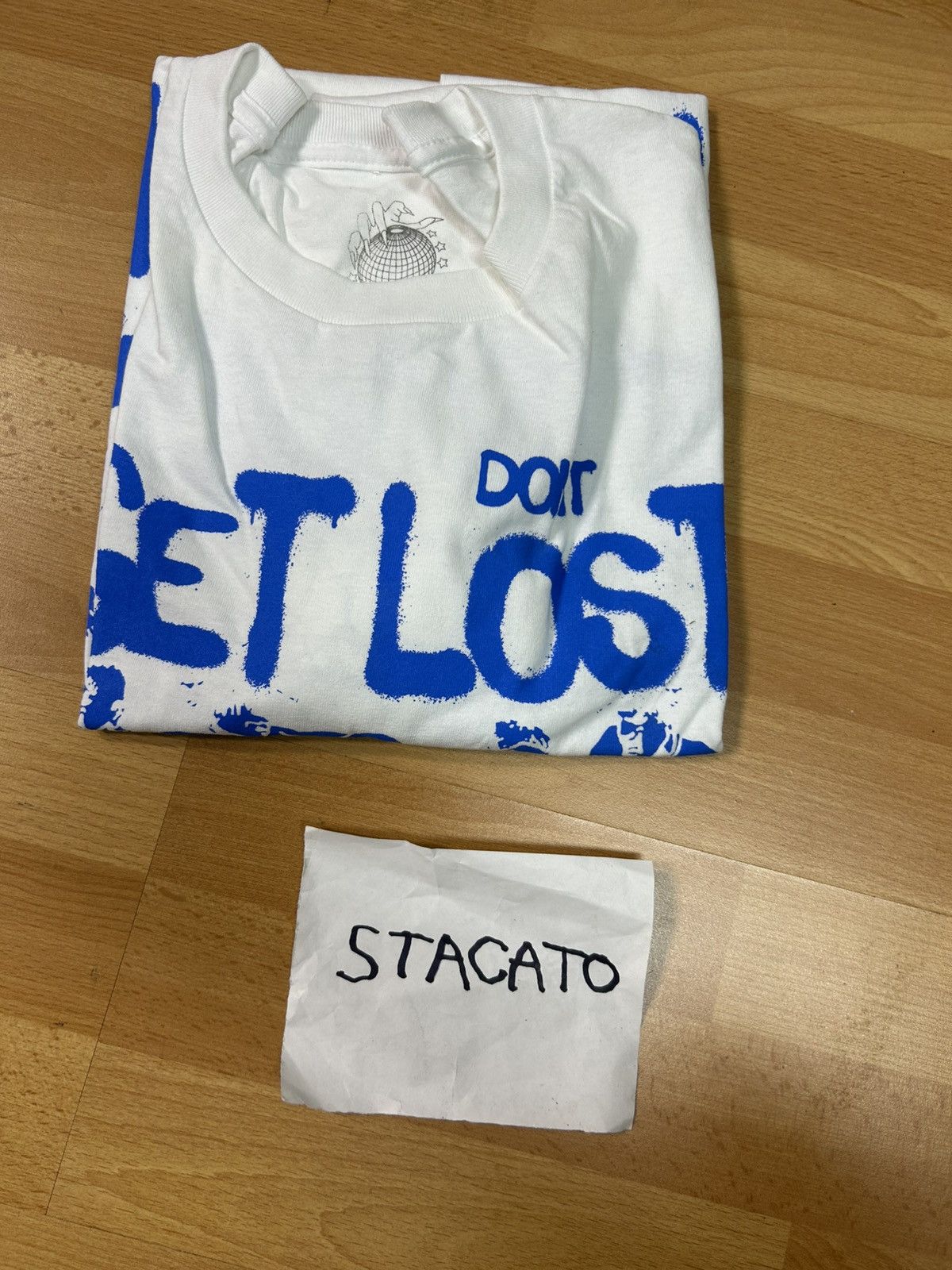 Rap Tees × Vintage $NOT Don’t Get Lost in the Mosh Pit Tee White/Blue XXL Size US XXL / EU 58 / 5 - 5 Thumbnail