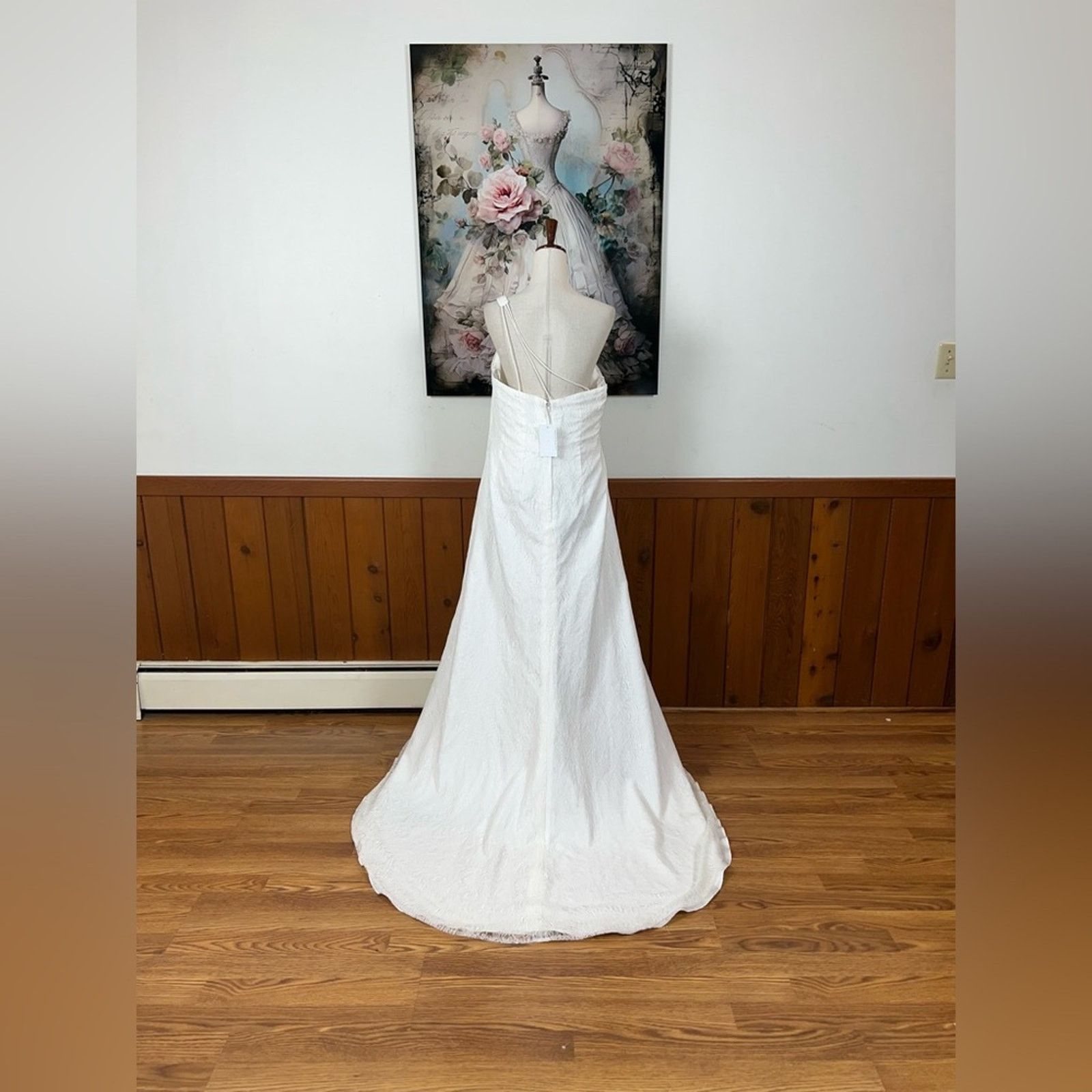 David's Bridal One Shoulder Lace Greek Goddess Wedding Gown! - toestory.in