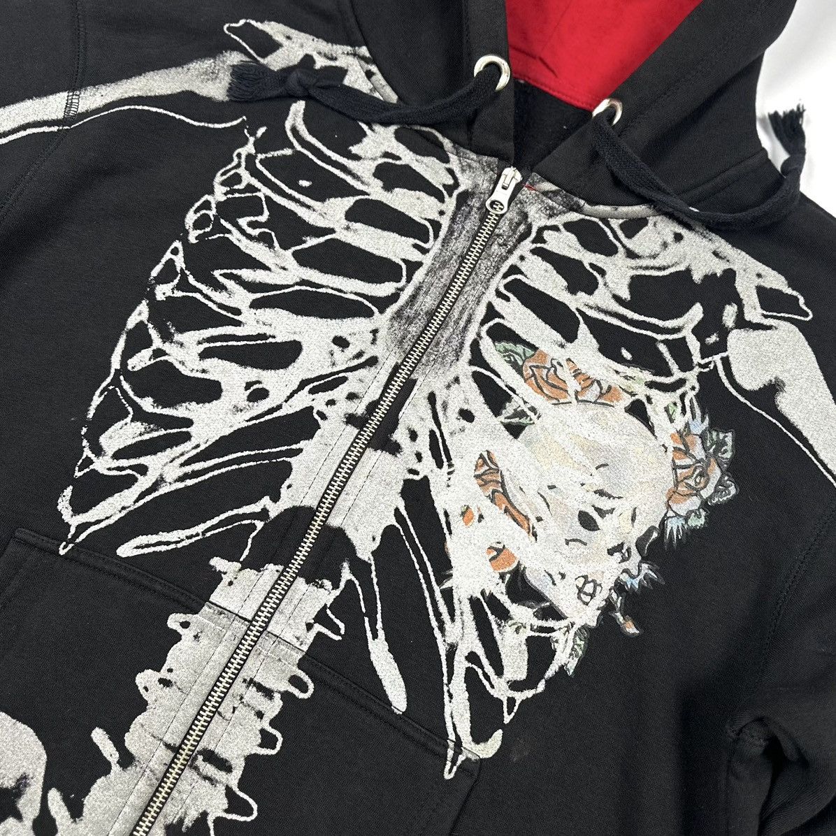 Ed Hardy Vintage Ed Hardy x Christian Audigier Skeleton Zip Hoodie Size US XL / EU 56 / 4 - 8 Thumbnail