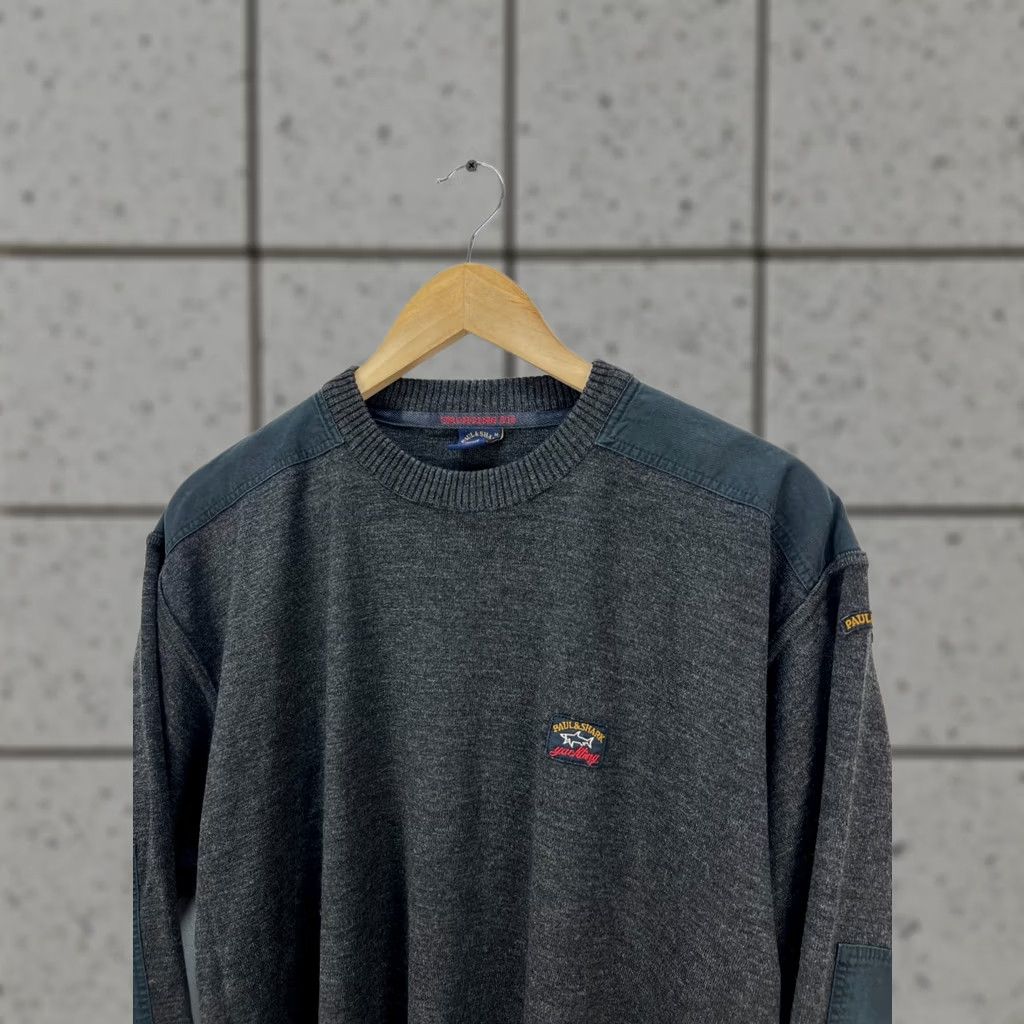 Paul & Shark VINTAGE Paul & Shark Sweater Pullover Crew Neck Mens Size M Gray Wool Knit Logo Pullover Chest 20.5" Armpit 24.5" Length 25" Sleeve 22.5" Size US M / EU 48-50 / 2 - 1 Thumbnail