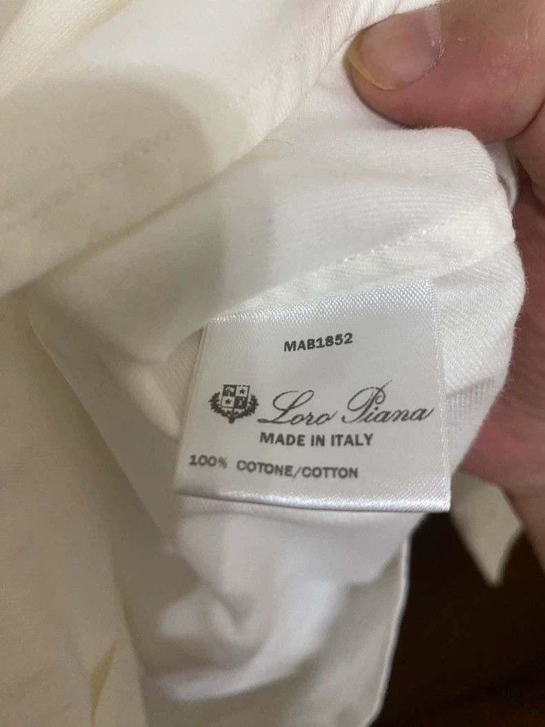 Loro Piana LORO PIANA Pure cotton shirt Size US XXL / EU 58 / 5 - 3 Thumbnail