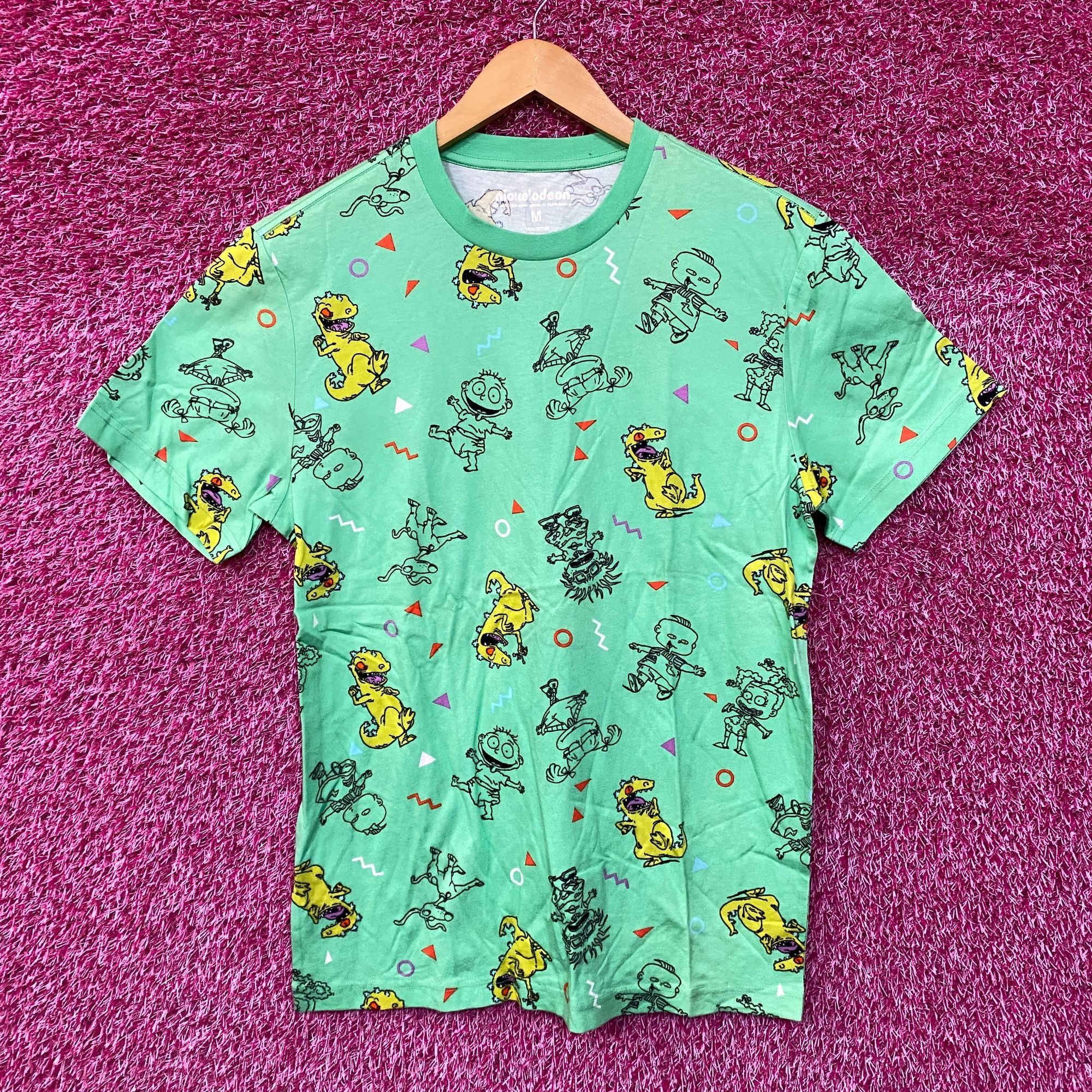 Nickelodeon Rugrats Reptar & Babies All Over Tshirt size medium Size US M / EU 48-50 / 2 - 1 Thumbnail