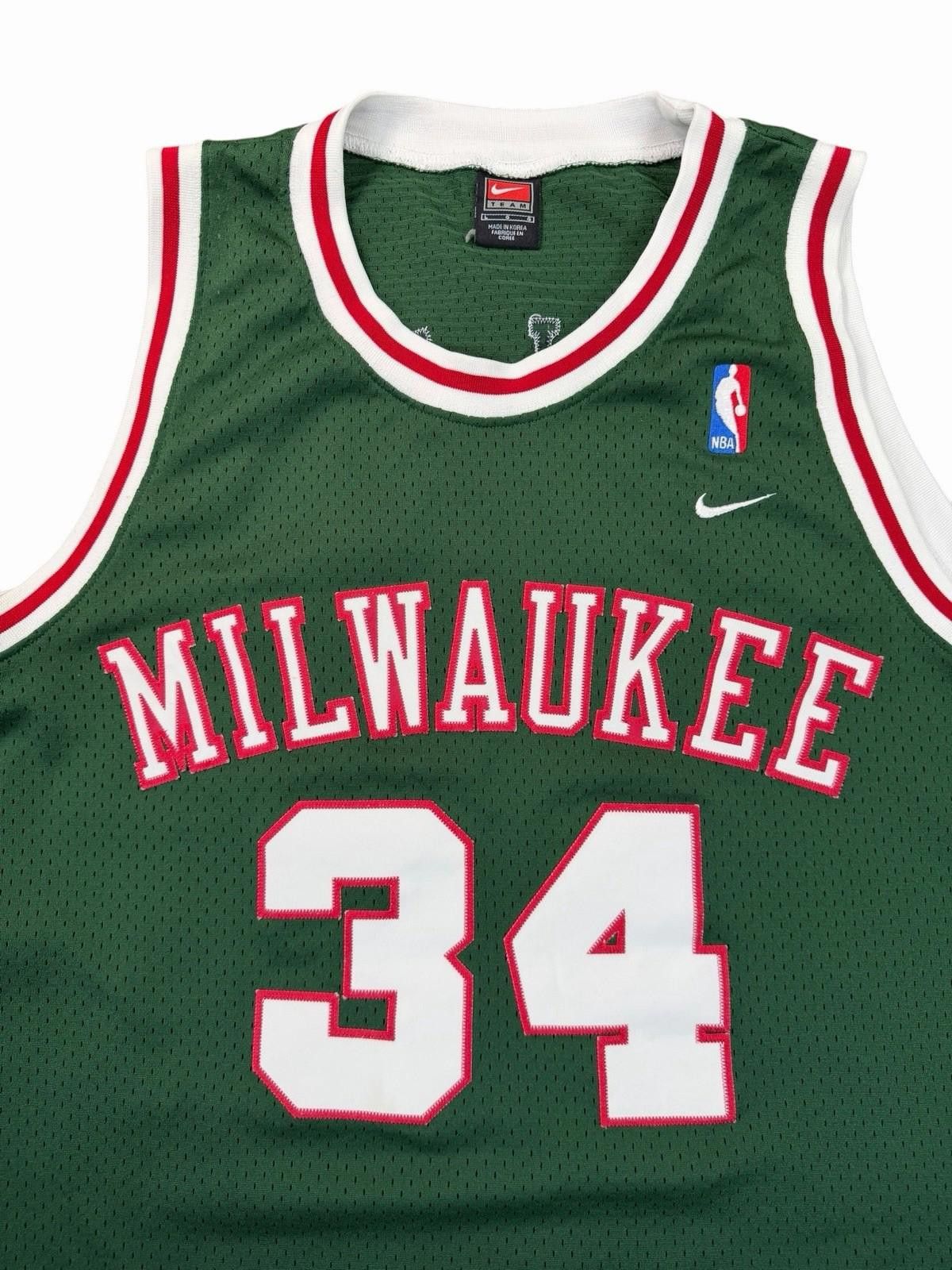 Nike Nike NBA Milwaukee Bucks Ray Allen #34 Green Jersey Large Size US L / EU 52-54 / 3 - 2 Thumbnail