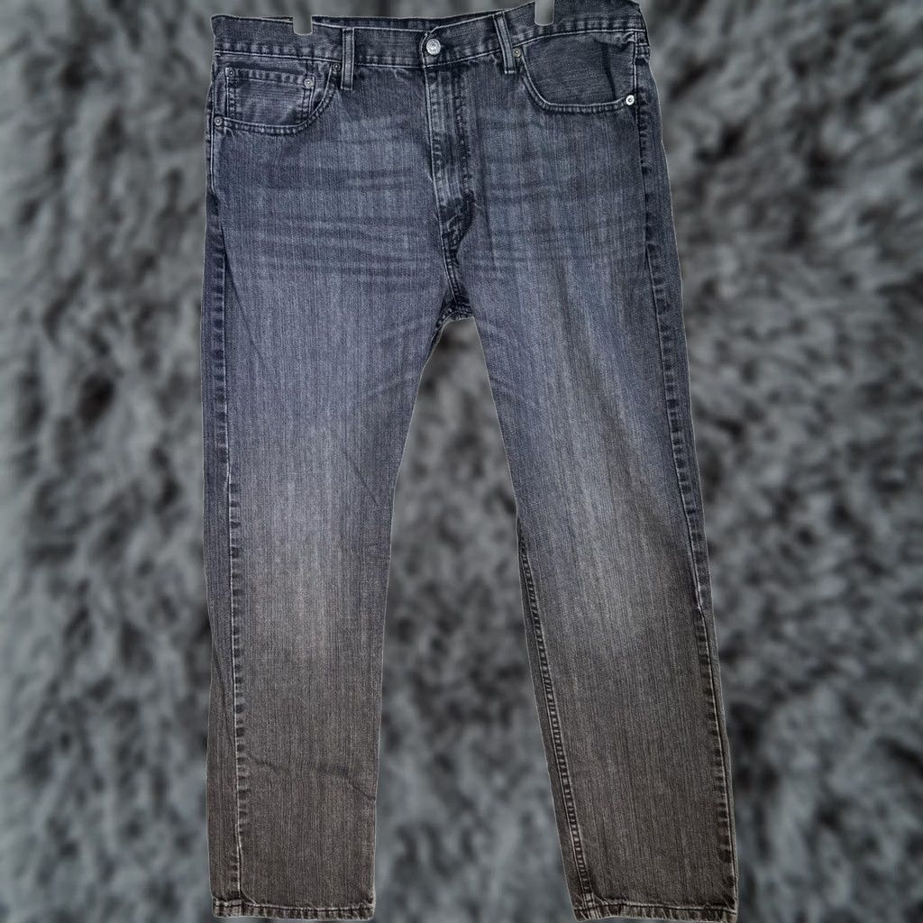 Levi's Levi's 505 Jeans Mens 38x34 Black Gray Regular Fit Straight Denim Casual Size US 38 / EU 54 - 1 Thumbnail