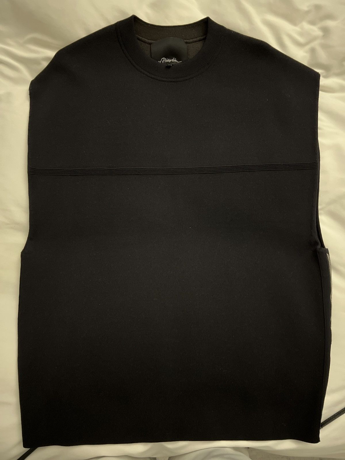 image of 3 1 Phillip Lim Double Knit Sleeveless Pullover in Black, Men's (Size Small)