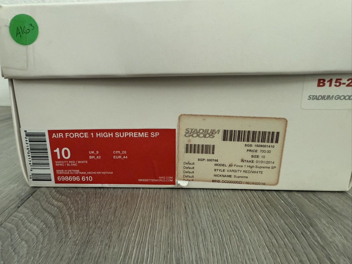 Nike × Supreme Air Forcr 1 High Supreme SP Size US 10 / EU 43 - 12 Thumbnail