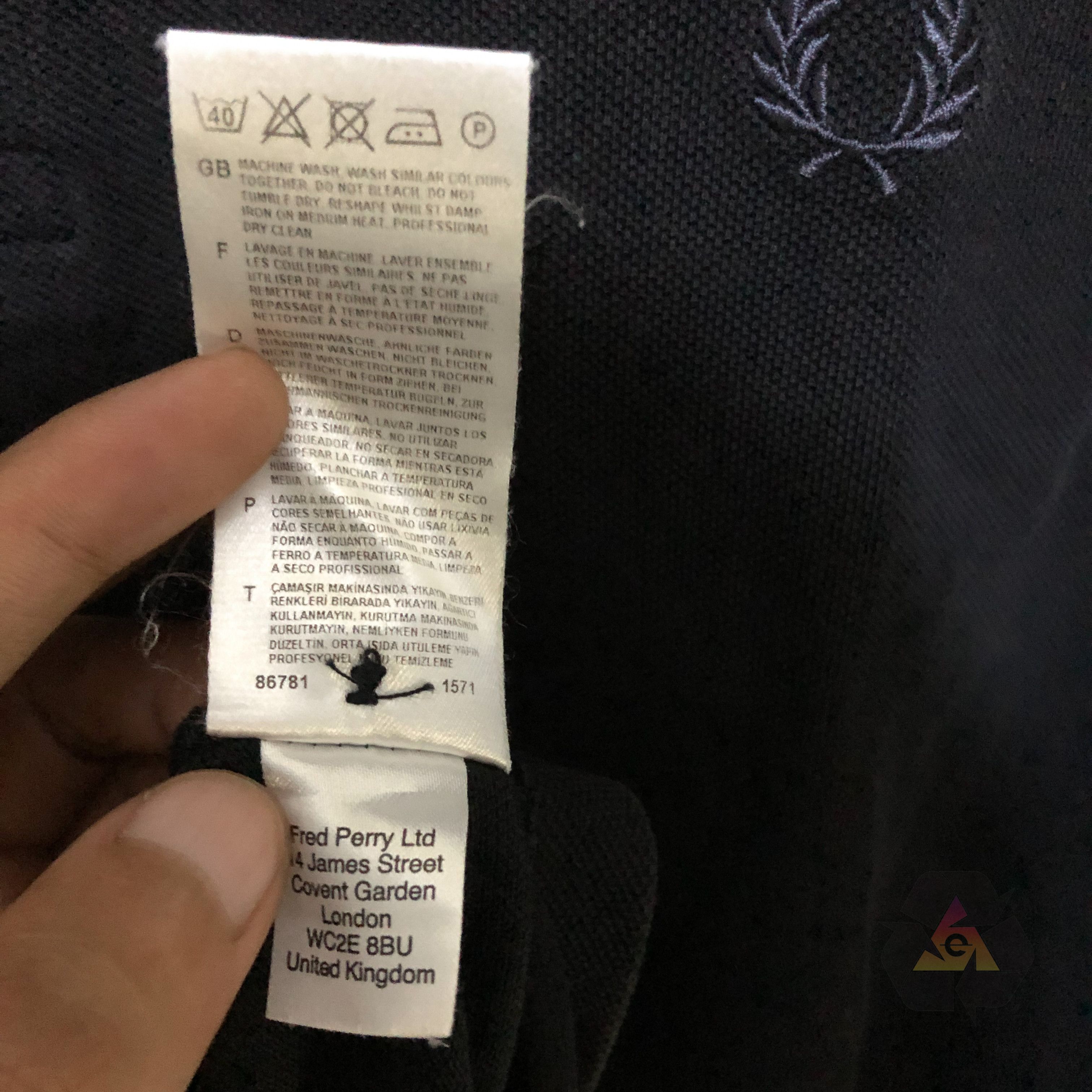 Fred Perry × Vintage Fred Perry Polo Shirt Black On Black Y2K Size US M / EU 48-50 / 2 - 8 Thumbnail