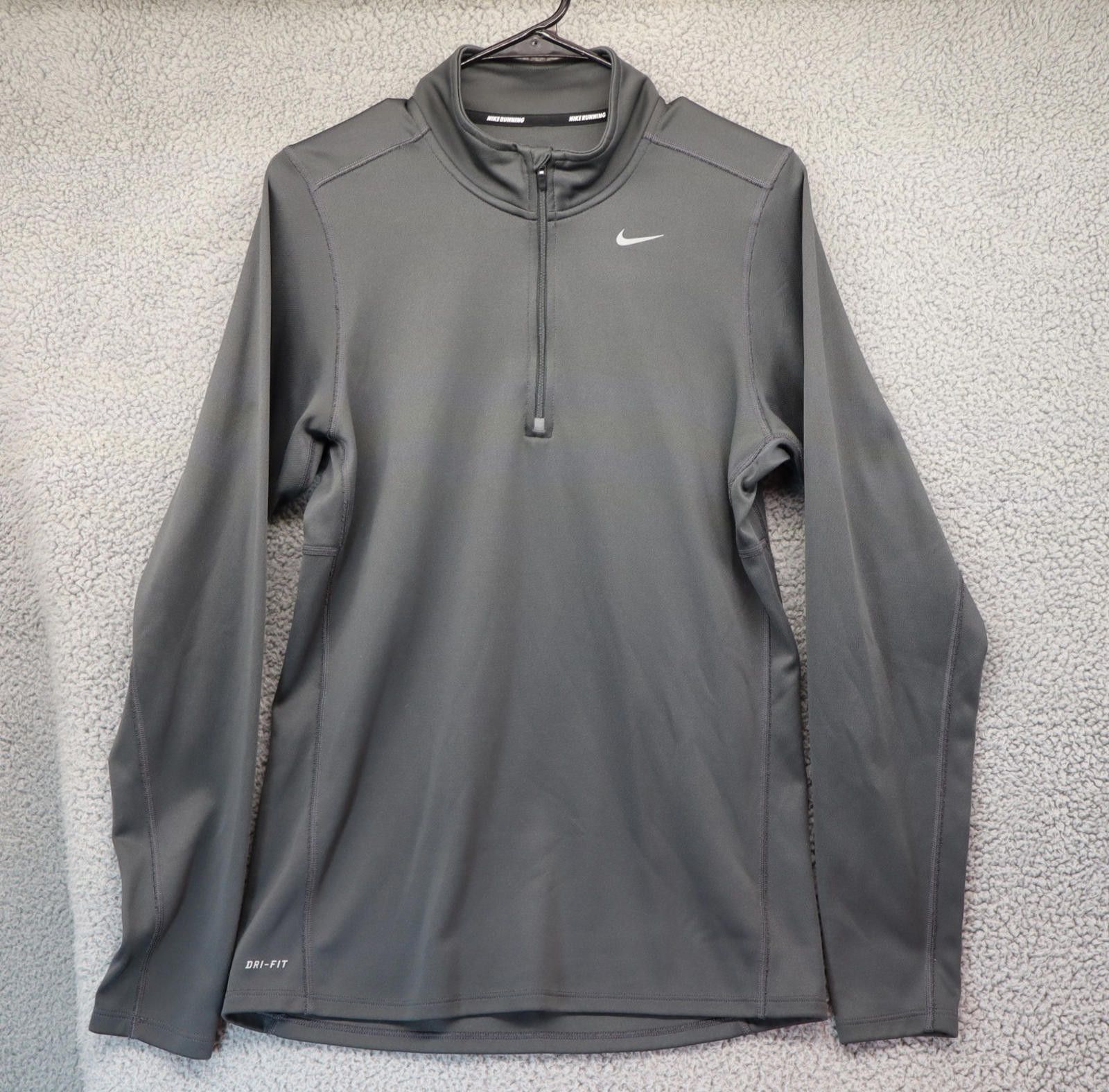 Nike Nike Sweater Men Small Dark Gray Dri Fit 1/4 Zip Long Sleeve Size US S / EU 44-46 / 1 - 1 Thumbnail