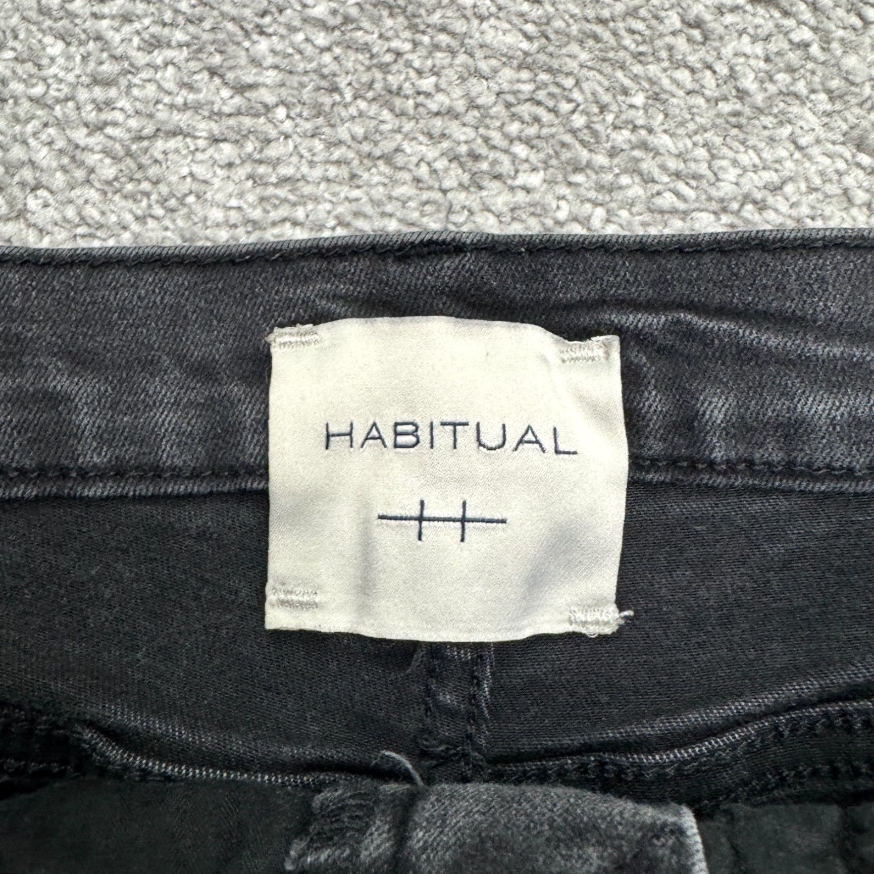 Vintage VINTAGE Habitual Womens Skinny Crop Jeans 29 Black High Rise Stretch Denim Modern Heritage Size 29" - 5 Thumbnail