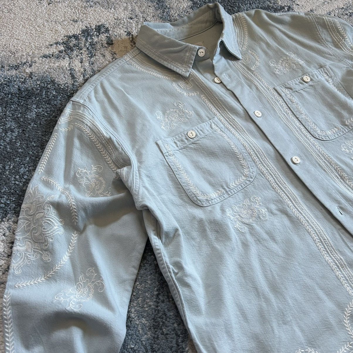 Kith SPRiNG 2024 RAW HEM DENiM APOLLO SHiRT STONE WASH EMBROiDERY Size US M / EU 48-50 / 2 - 4 Thumbnail