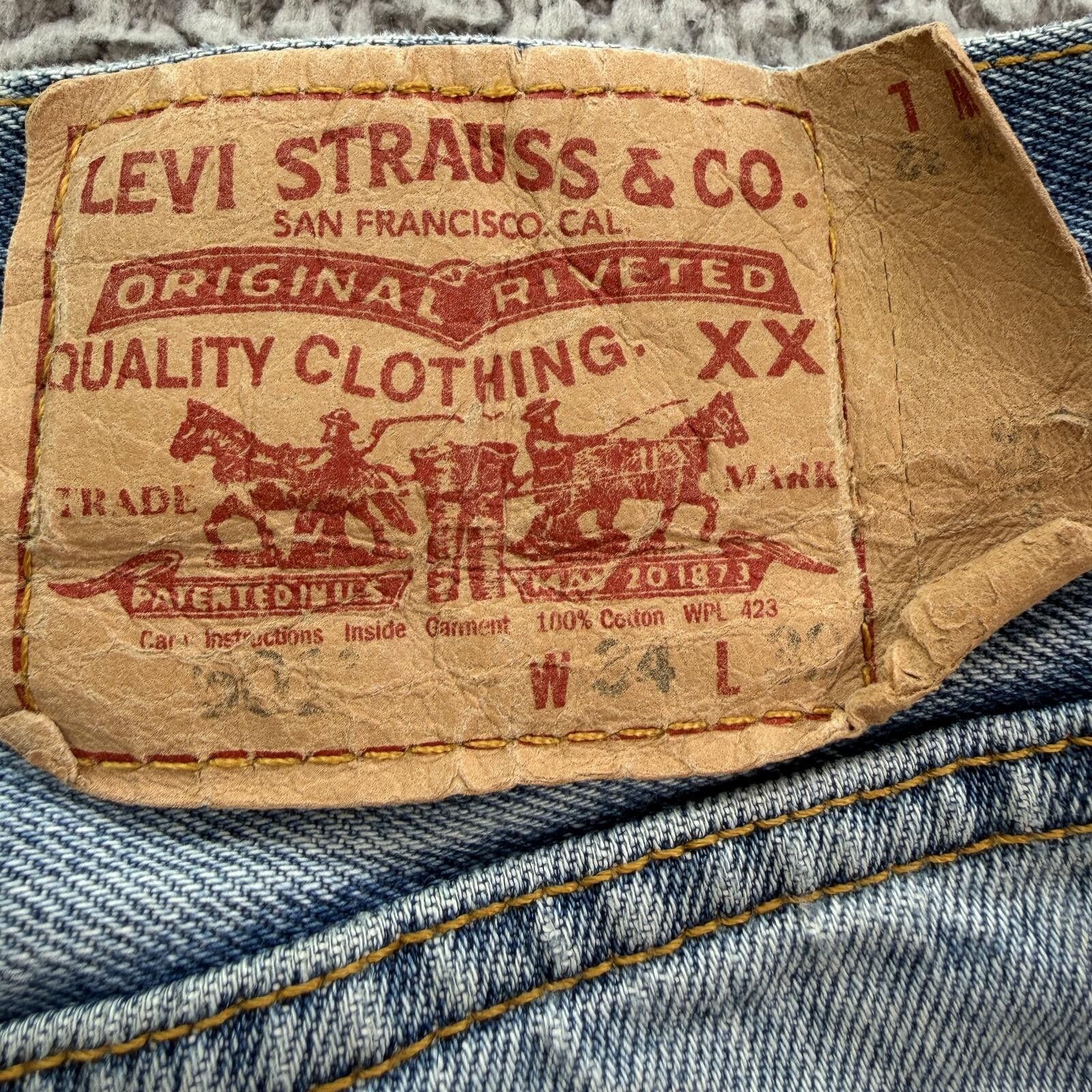 Levi's Vintage Y2K Levis 550 34 Light Wash Baggy Denim Jeans Size US 34 / EU 50 - 5 Thumbnail